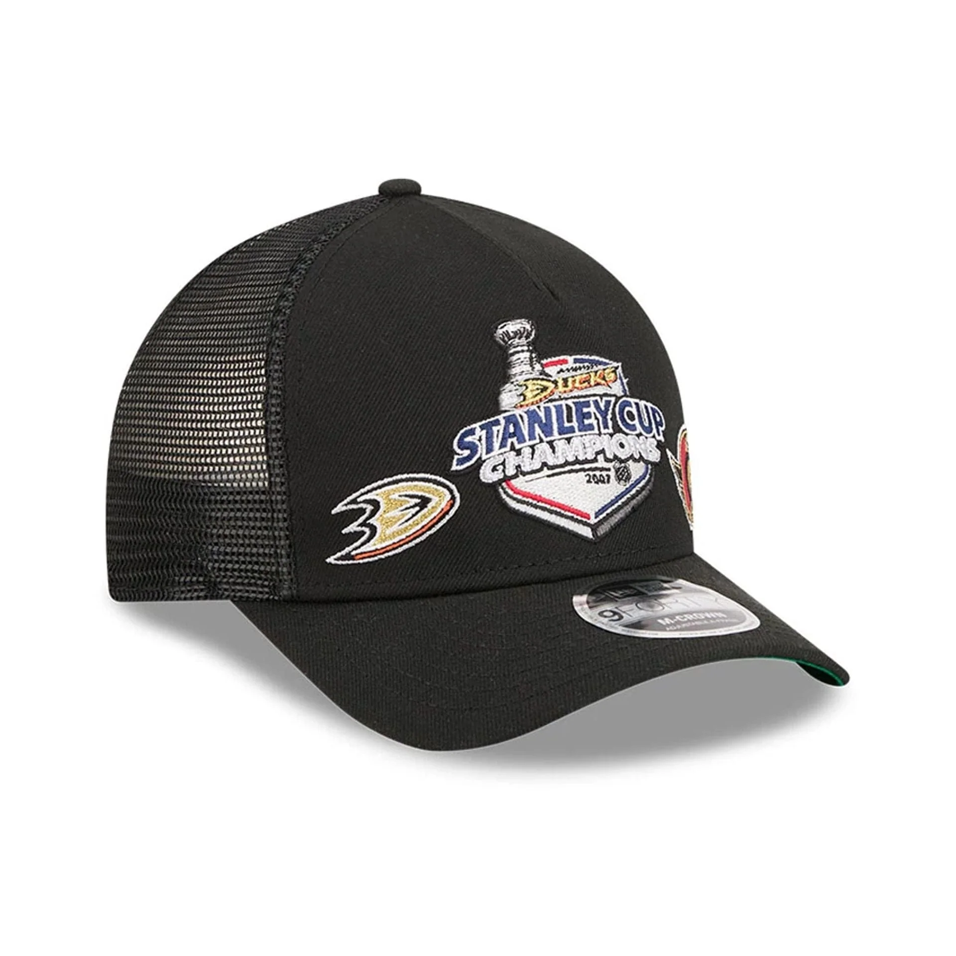 Ducks NHL Stanley Cup Black 9FORTY M-Crown A-Frame Trucker Adjustable Cap - Image 4