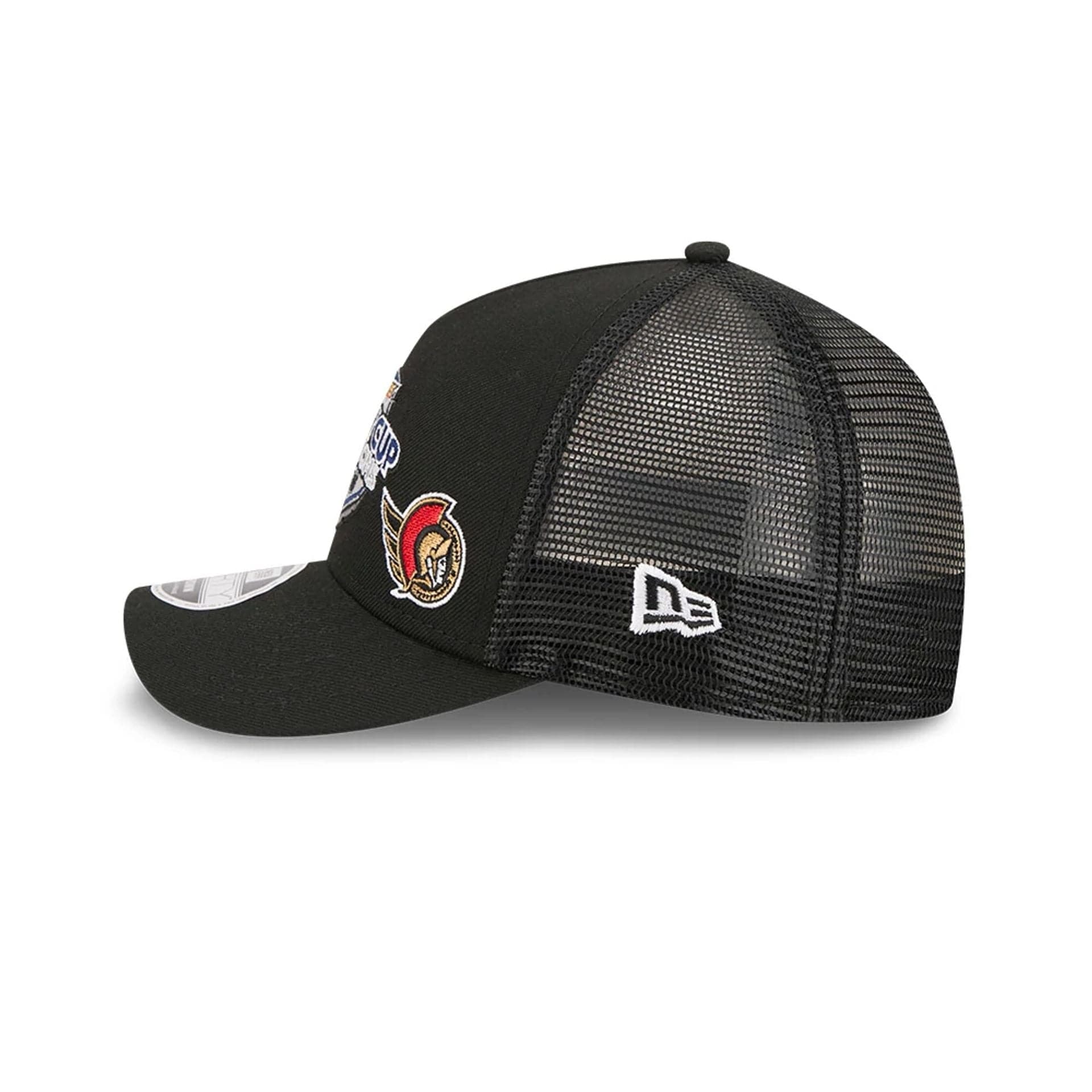 Ducks NHL Stanley Cup Black 9FORTY M-Crown A-Frame Trucker Adjustable Cap - Image 5