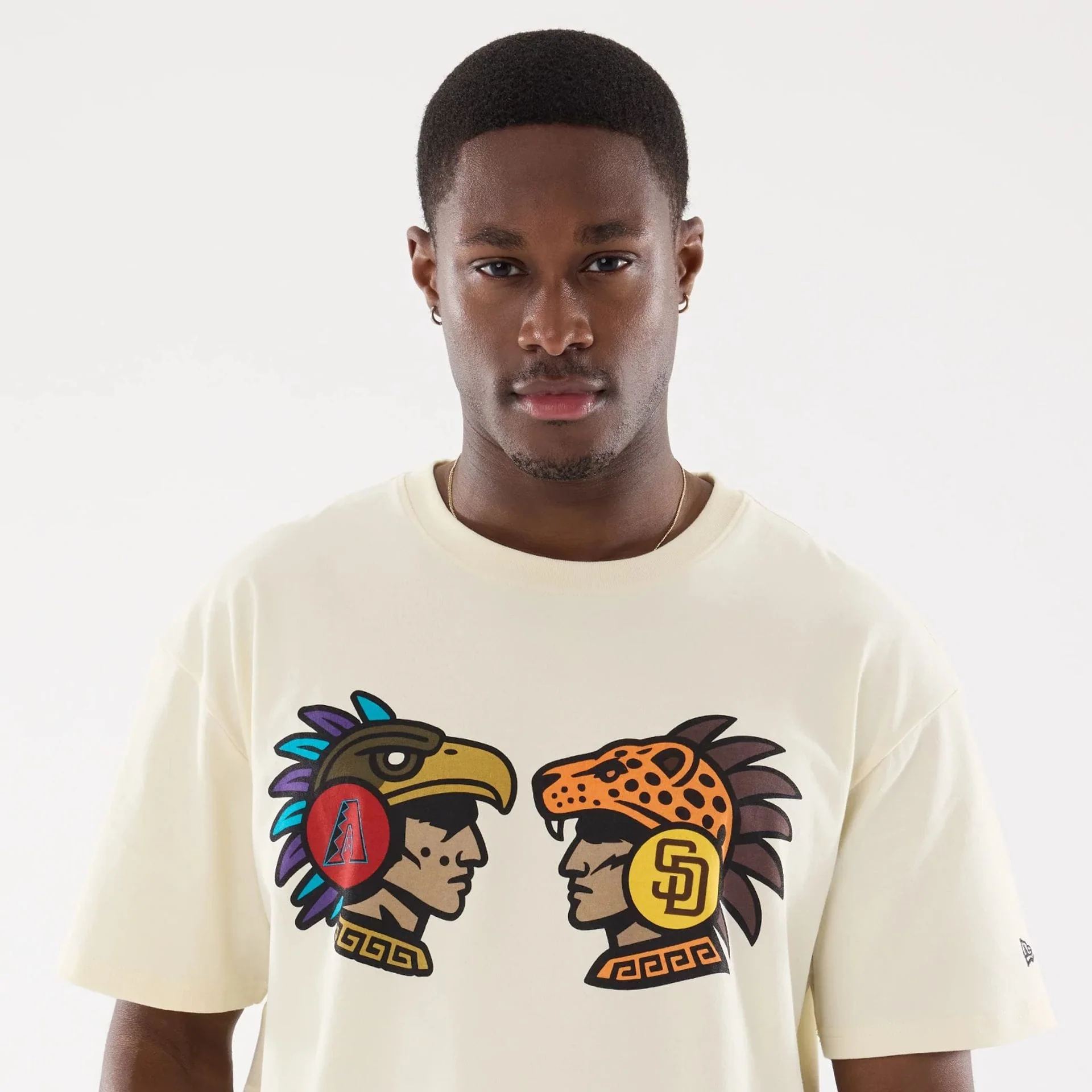 Dueling Logo MLB Mexico City Series 2026 Cream T-Shirt - Image 6