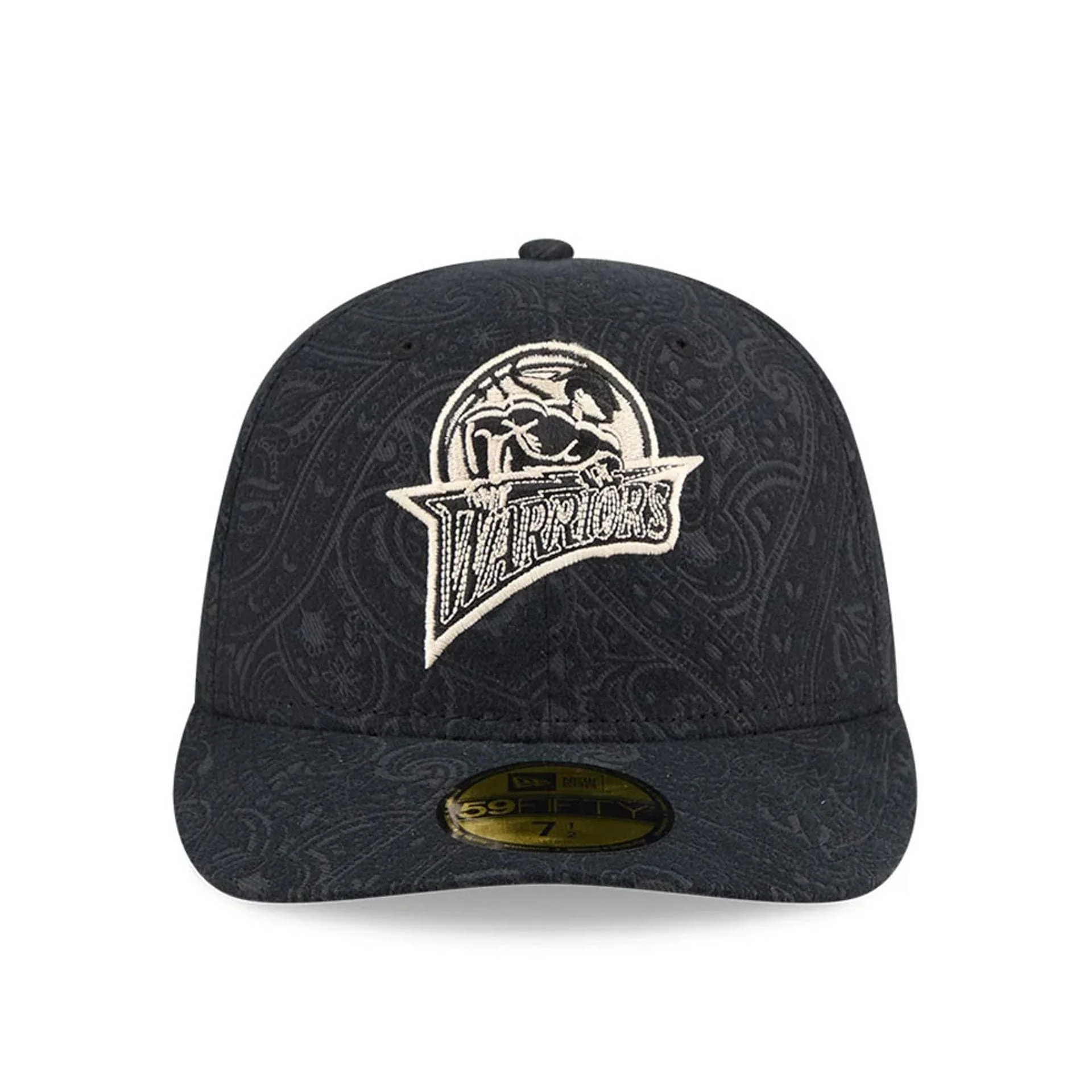 Golden State Warriors NBA Brushed Cotton Black 59FIFTY Fitted Cap - Image 3