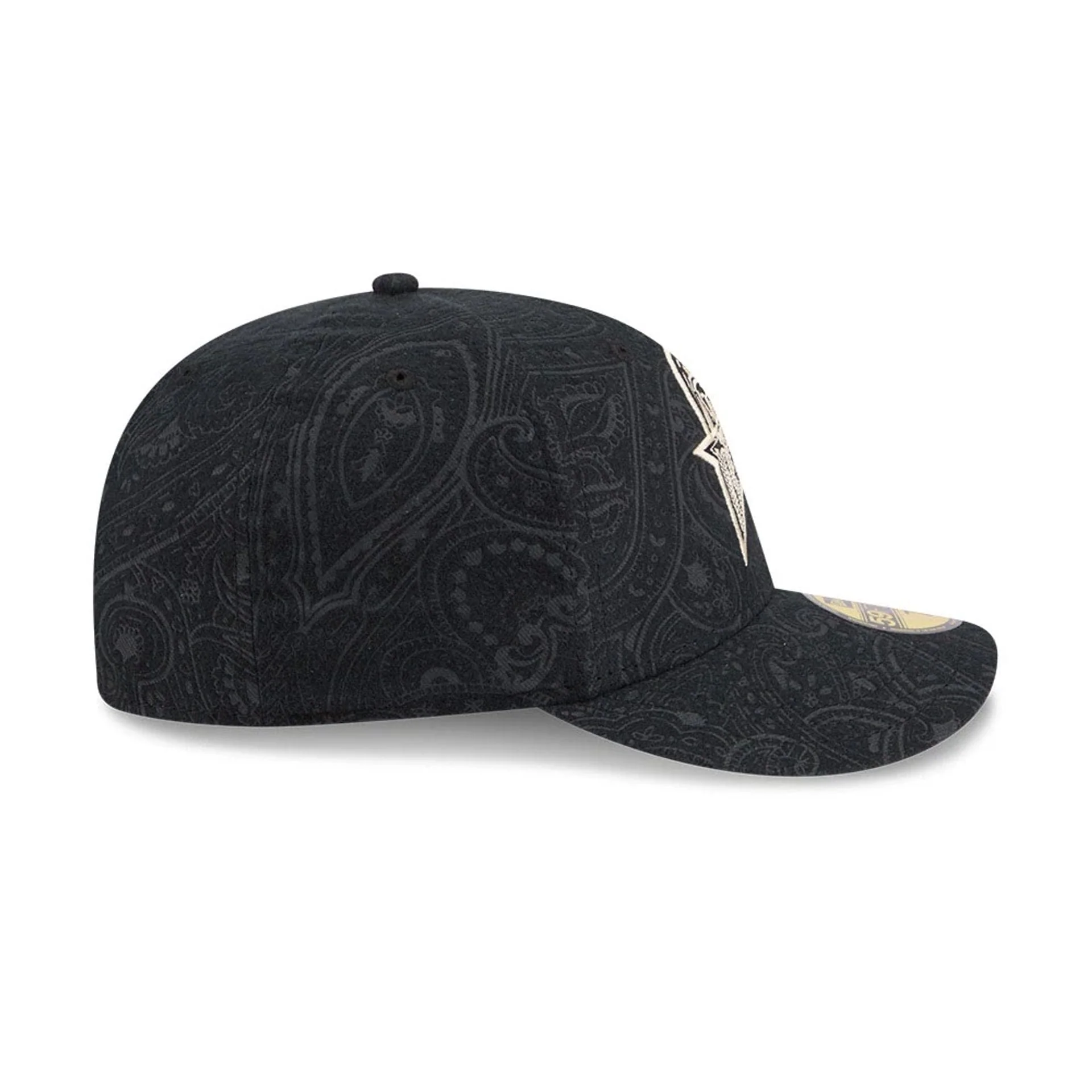 Golden State Warriors NBA Brushed Cotton Black 59FIFTY Fitted Cap - Image 6