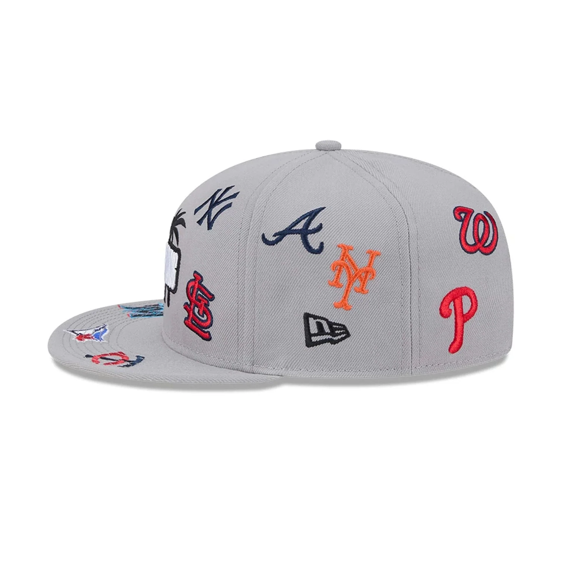 Grapefruit League Logo MLB Scattered Grey 9FIFTY Snapback Adjustable Cap - Image 5
