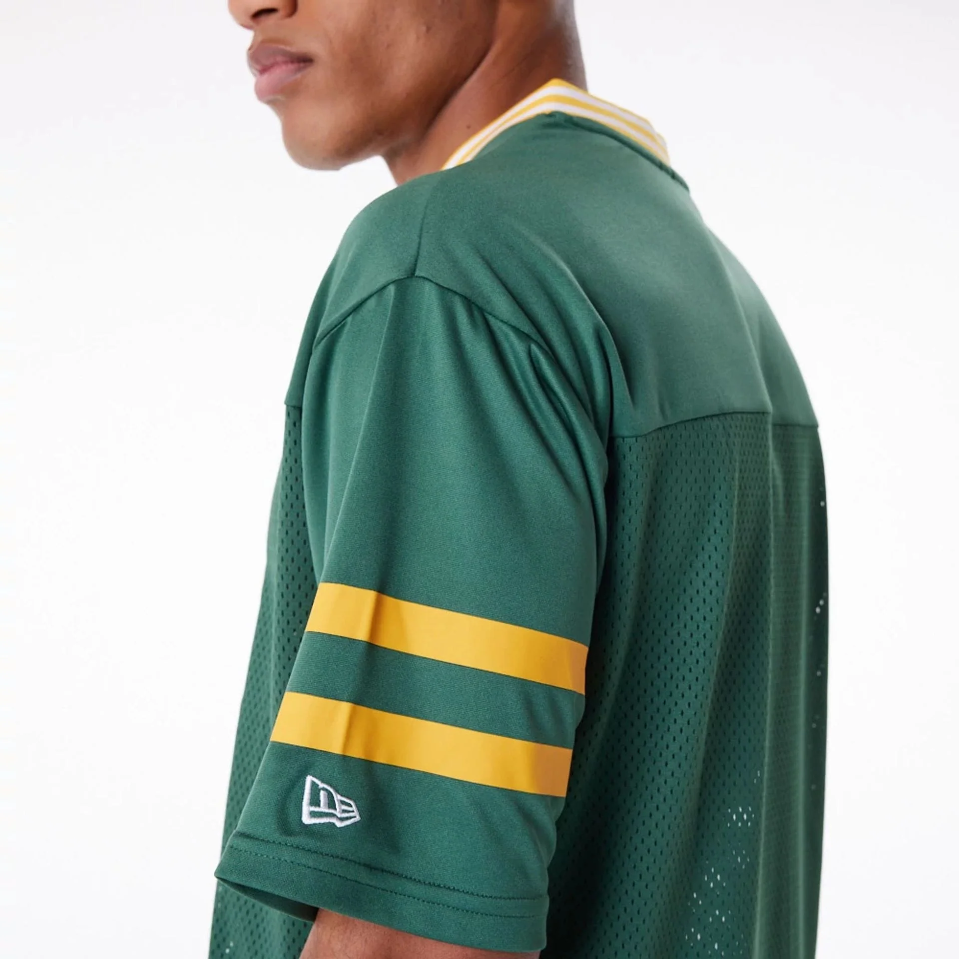 Green Bay Packers NFL Dark Green Mesh T-Shirt - Image 3