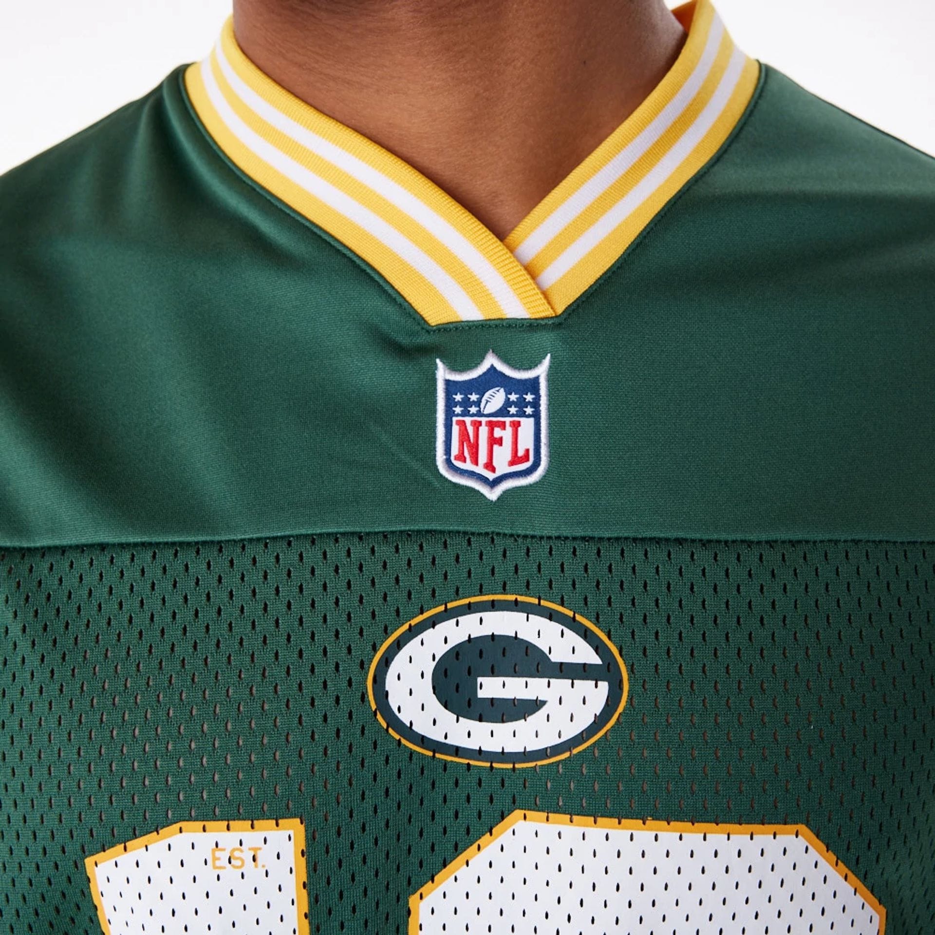 Green Bay Packers NFL Dark Green Mesh T-Shirt - Image 4