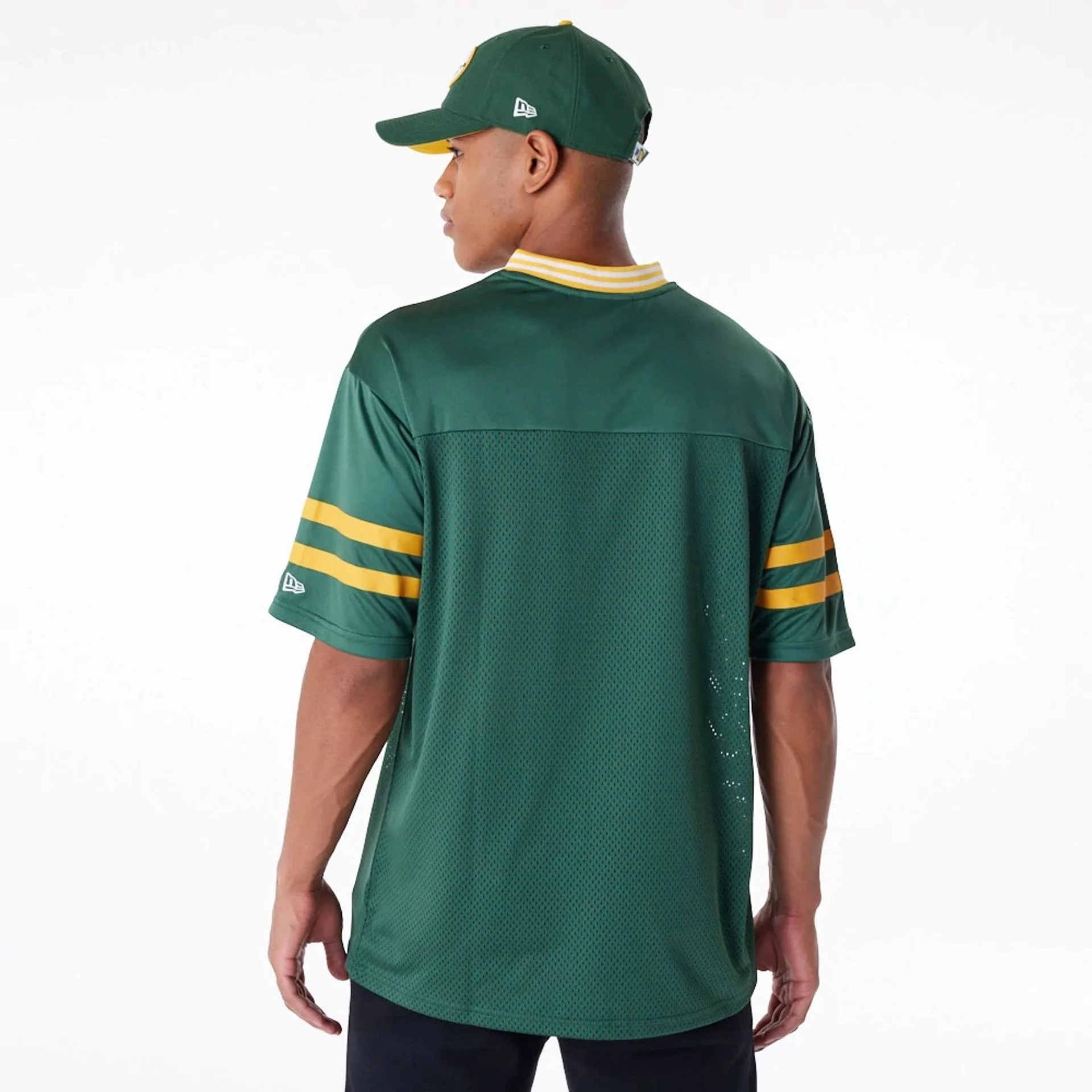 Green Bay Packers NFL Dark Green Mesh T-Shirt - Image 9