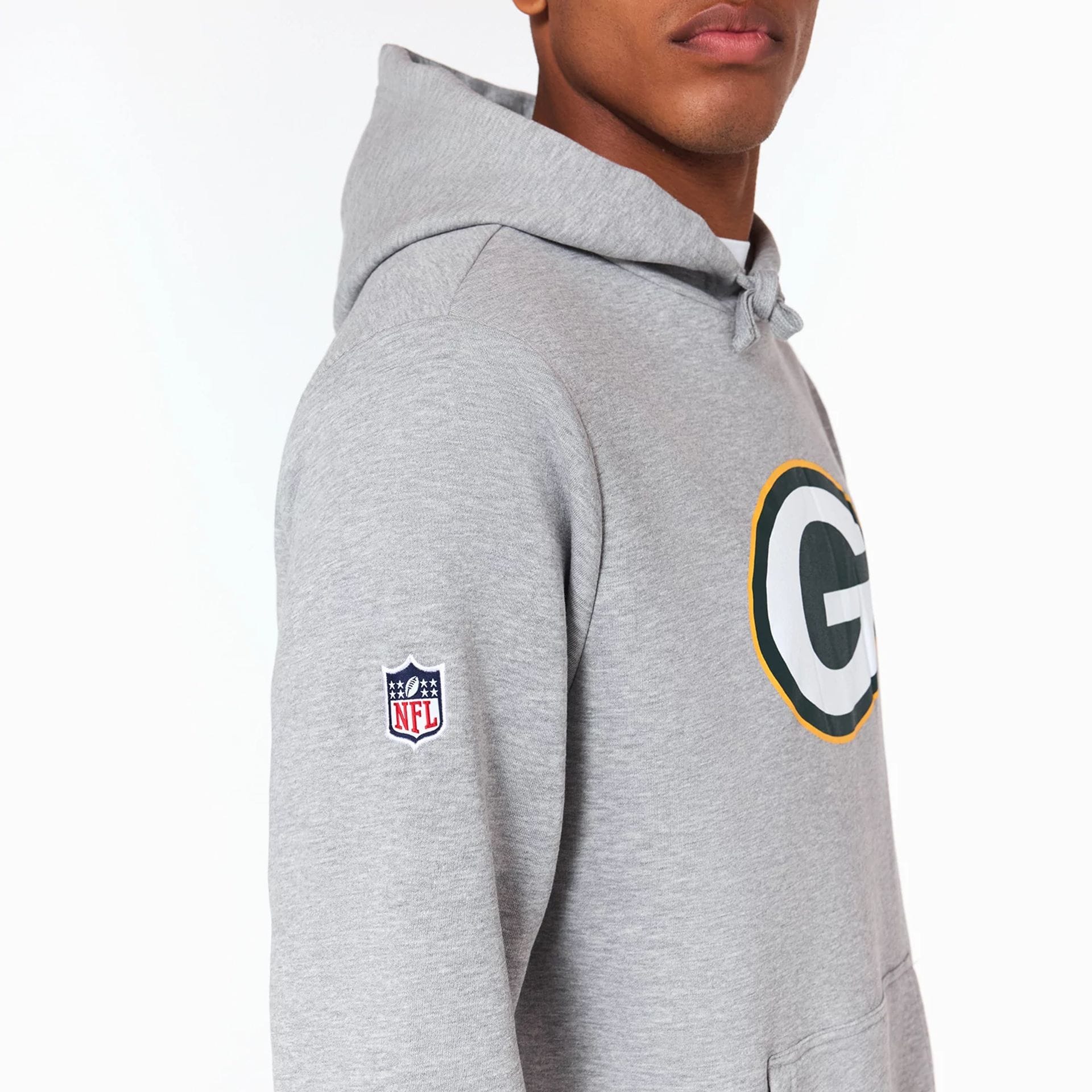 Green Bay Packers NFL Grey Pullover Hoodie - Image 5