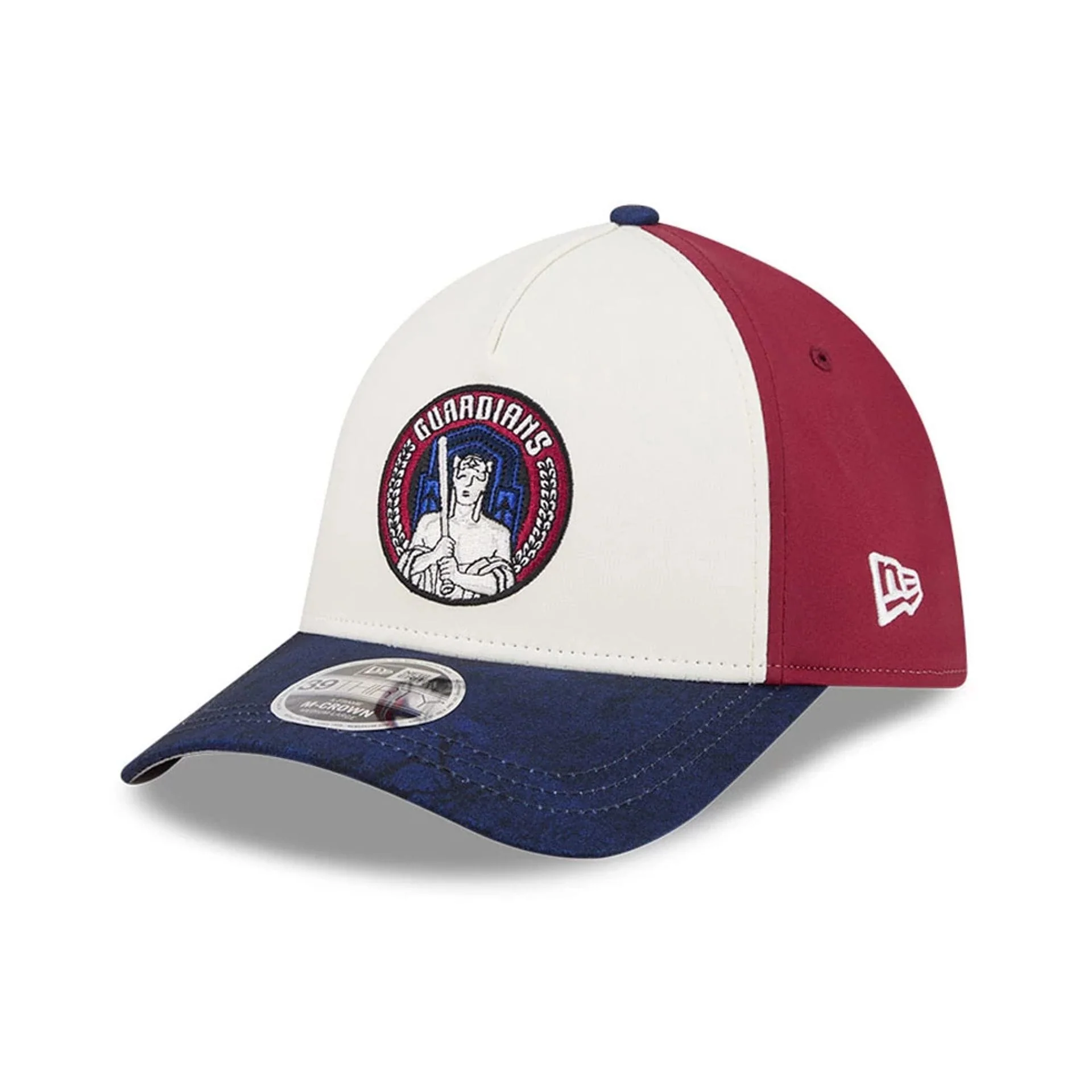 Guardians MLB City Connect White 39THIRTY M-Crown A-Frame Stretch Fit Cap - Image 4