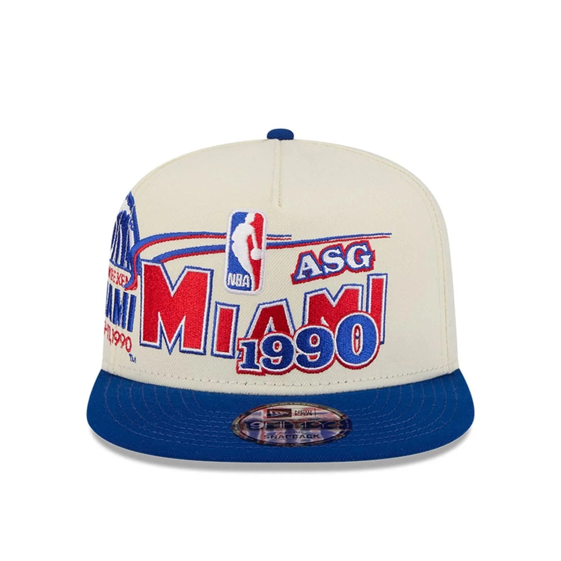 Heat NBA Hardwood Classic ASG White 9FIFTY A-Frame Snapback Adjustable Cap - Image 3