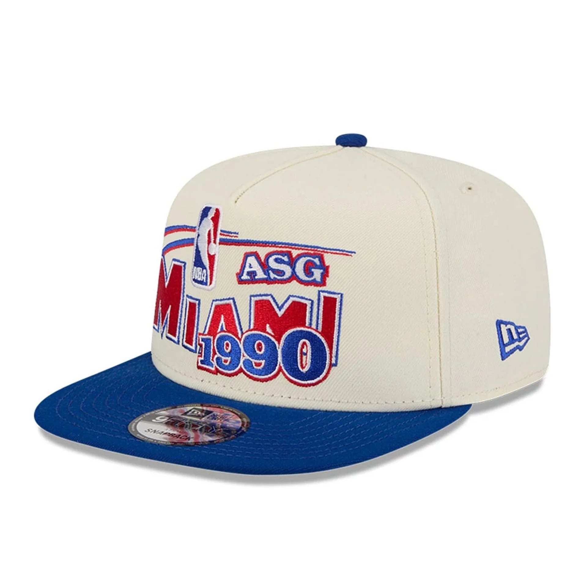 Heat NBA Hardwood Classic ASG White 9FIFTY A-Frame Snapback Adjustable Cap - Image 4