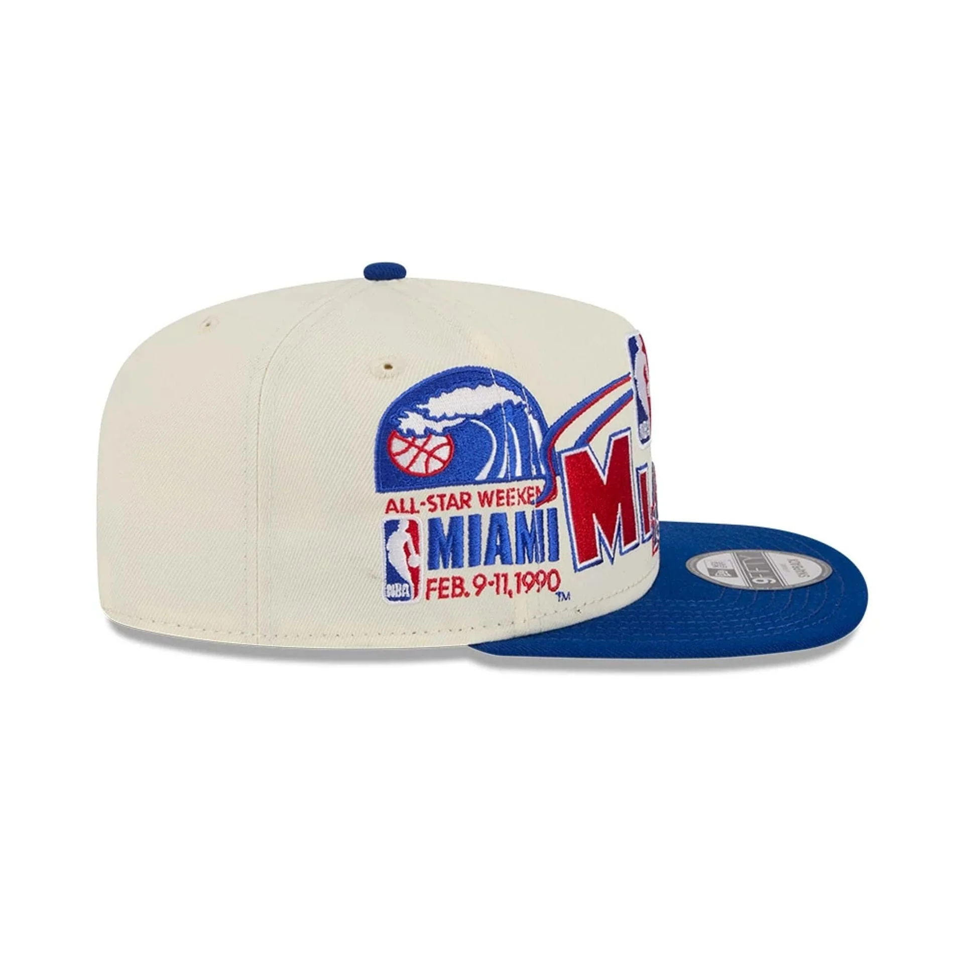 Heat NBA Hardwood Classic ASG White 9FIFTY A-Frame Snapback Adjustable Cap - Image 5