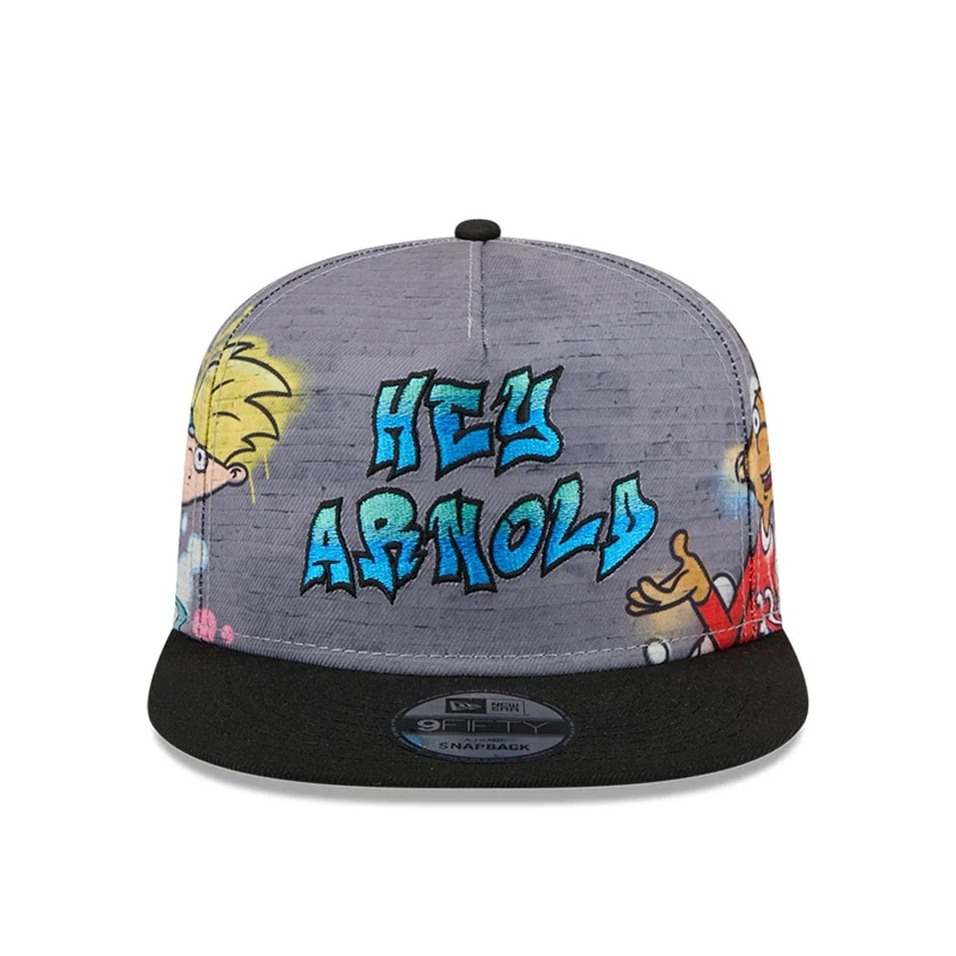 Hey Arnold Graffiti Grey 9FIFTY A-Frame Snapback Adjustable Cap - Image 2