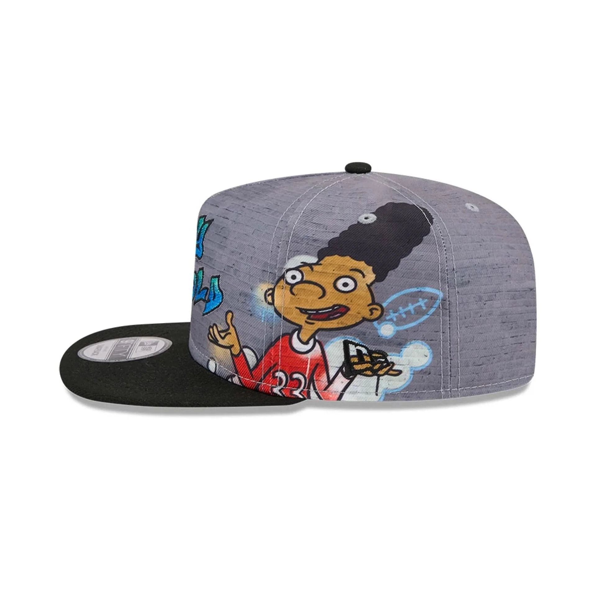 Hey Arnold Graffiti Grey 9FIFTY A-Frame Snapback Adjustable Cap - Image 4