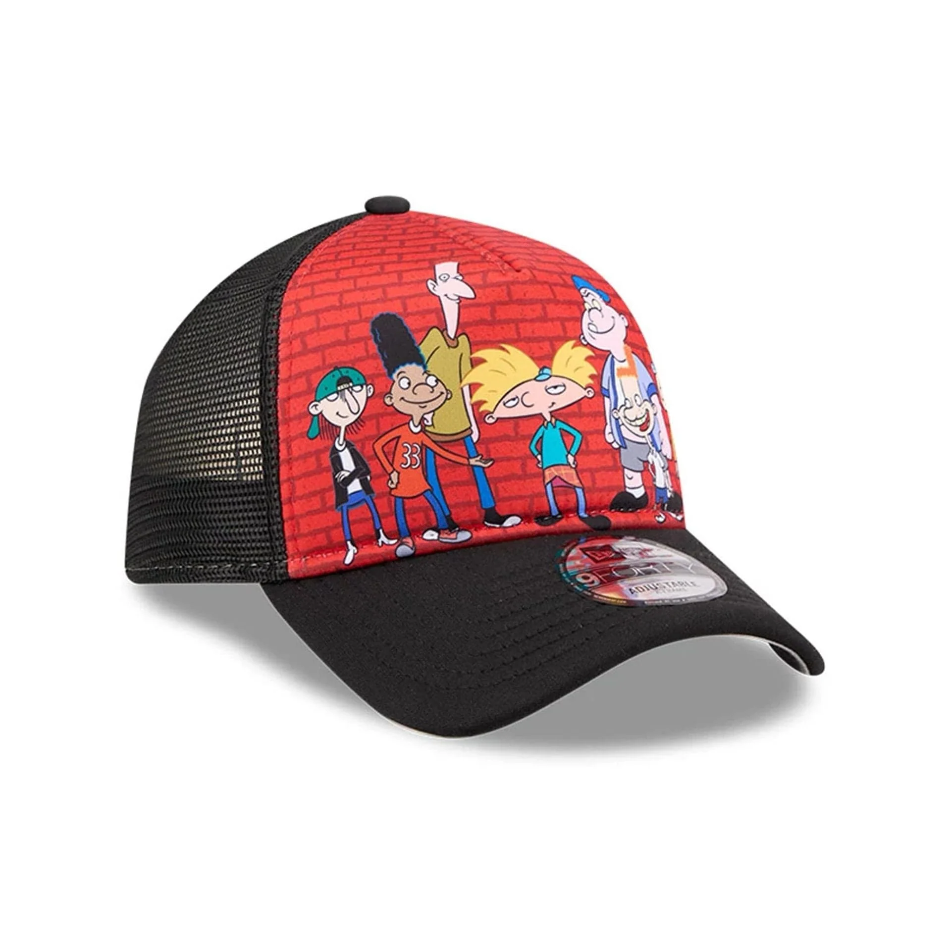 Hey Arnold Graphic Black 9FORTY A-Frame Trucker Adjustable Cap - Image 4