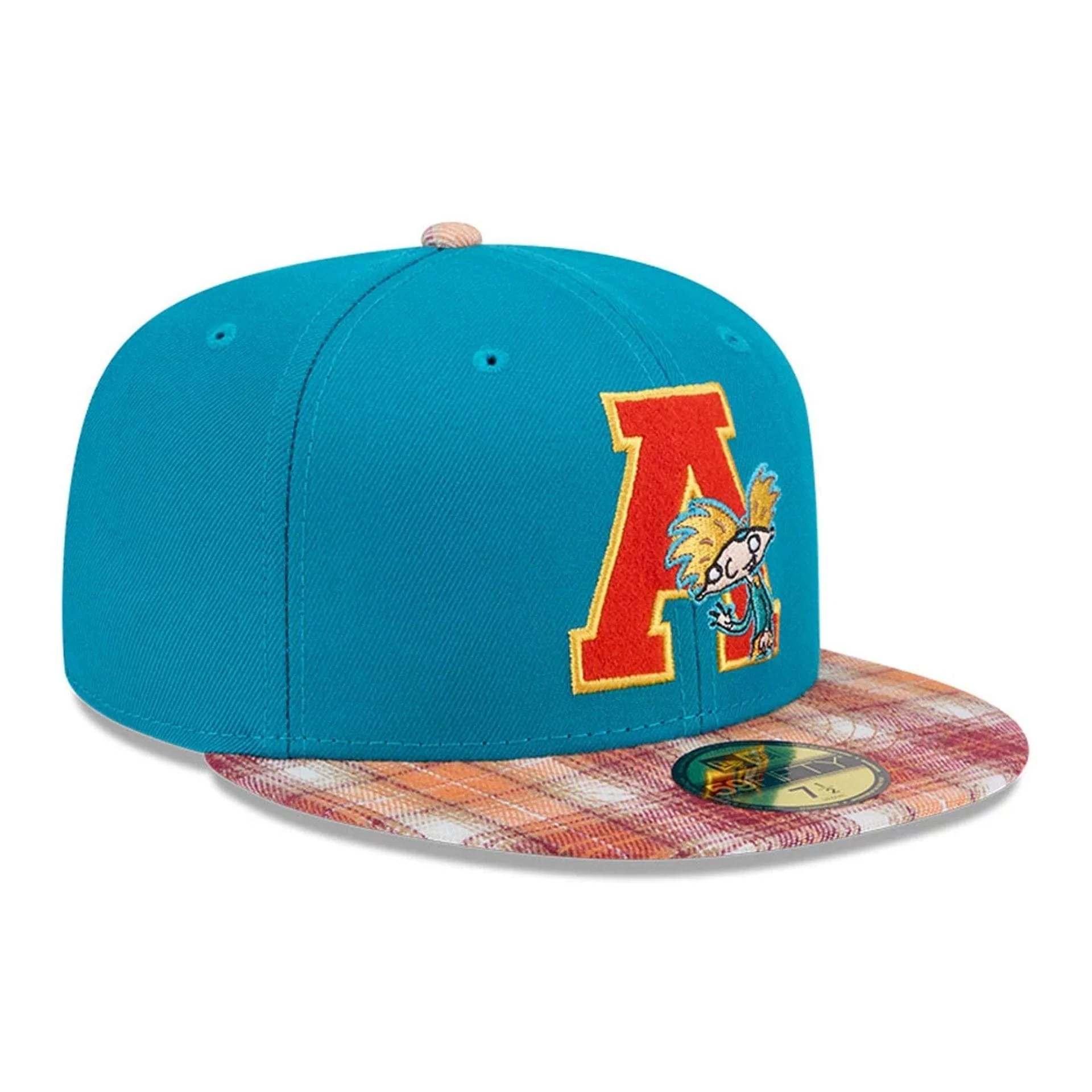 Hey Arnold Letterman Turquoise 59FIFTY Fitted Cap - Image 5