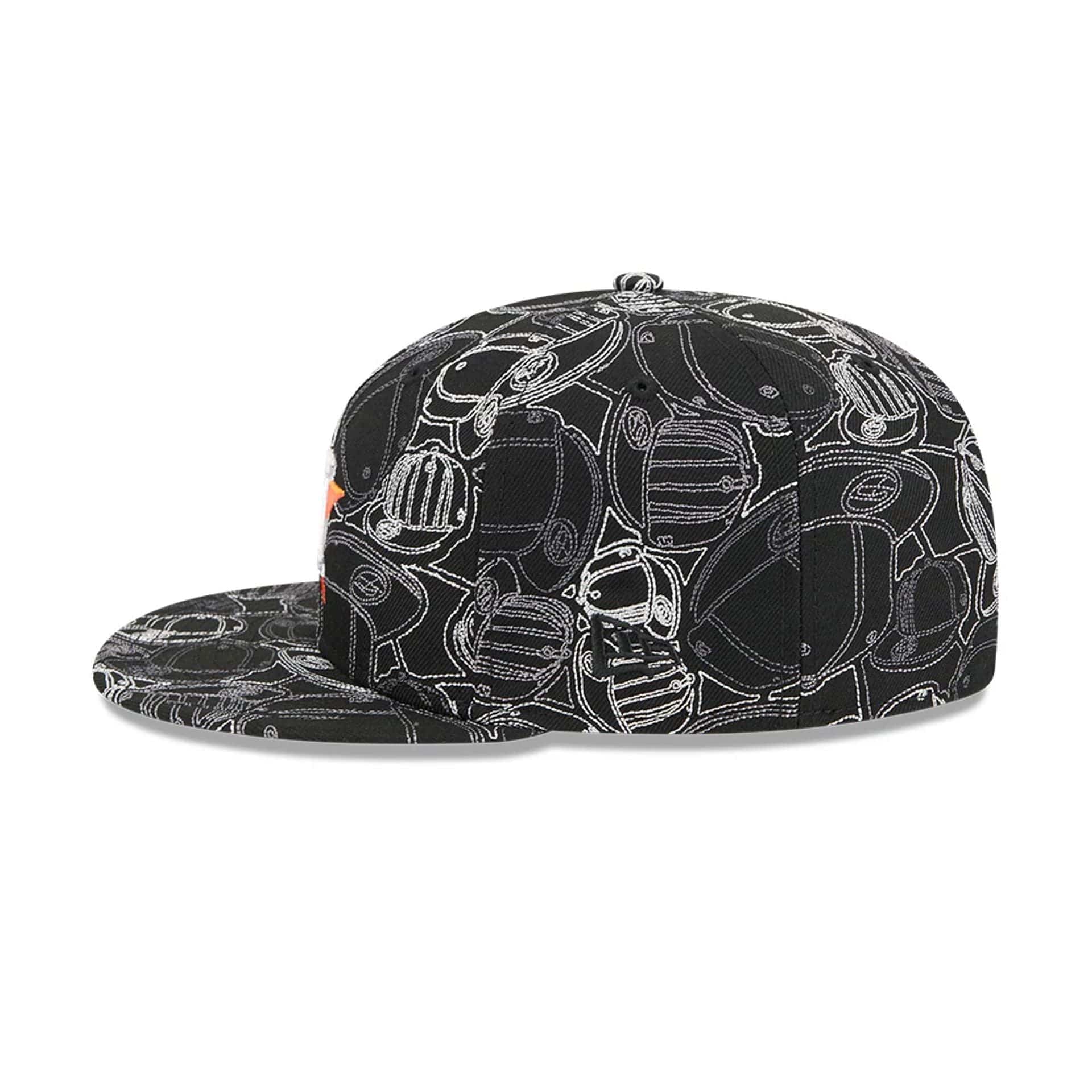 Houston Astros MLB Cap Scramble Black 59FIFTY Fitted Cap - Image 6