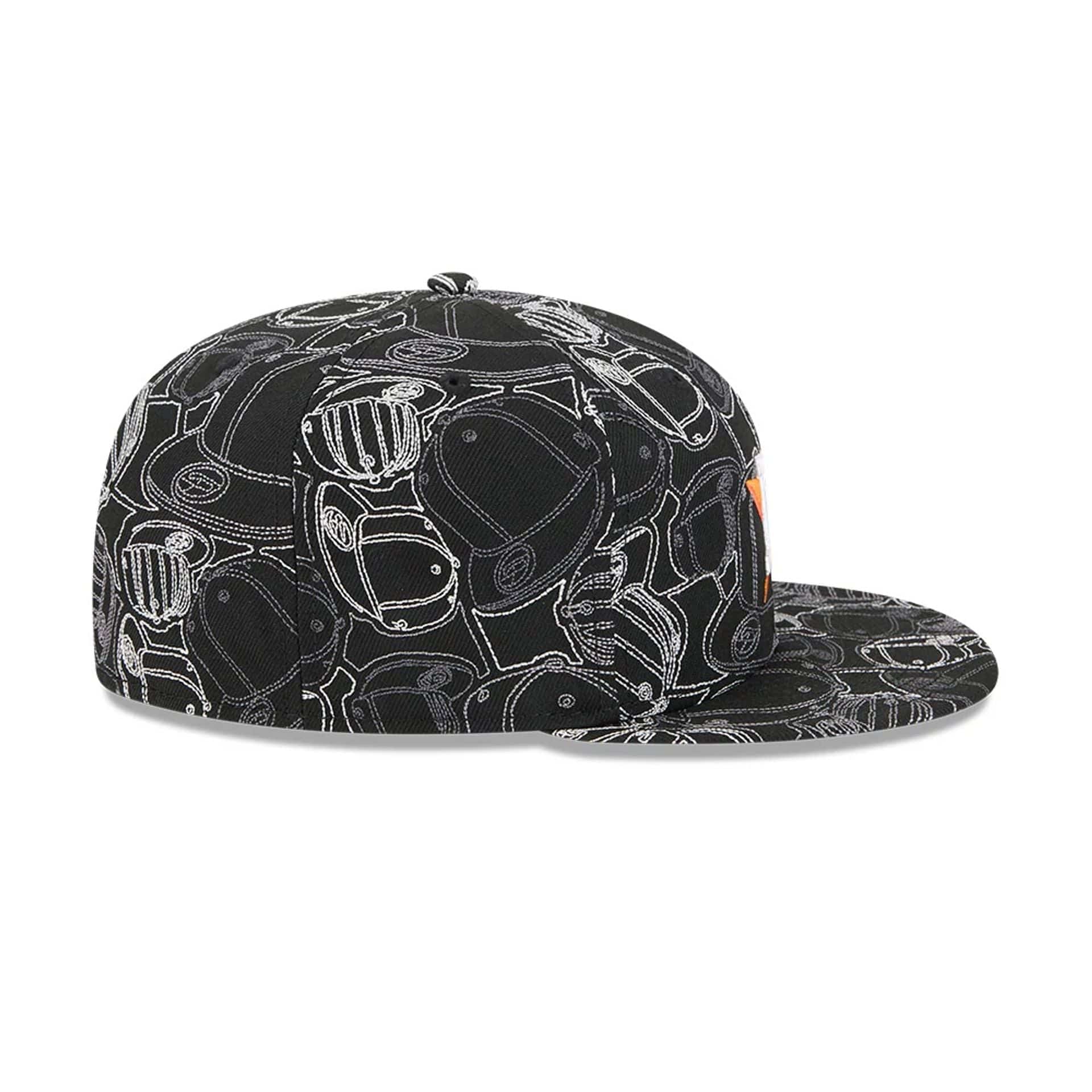 Houston Astros MLB Cap Scramble Black 59FIFTY Fitted Cap - Image 7