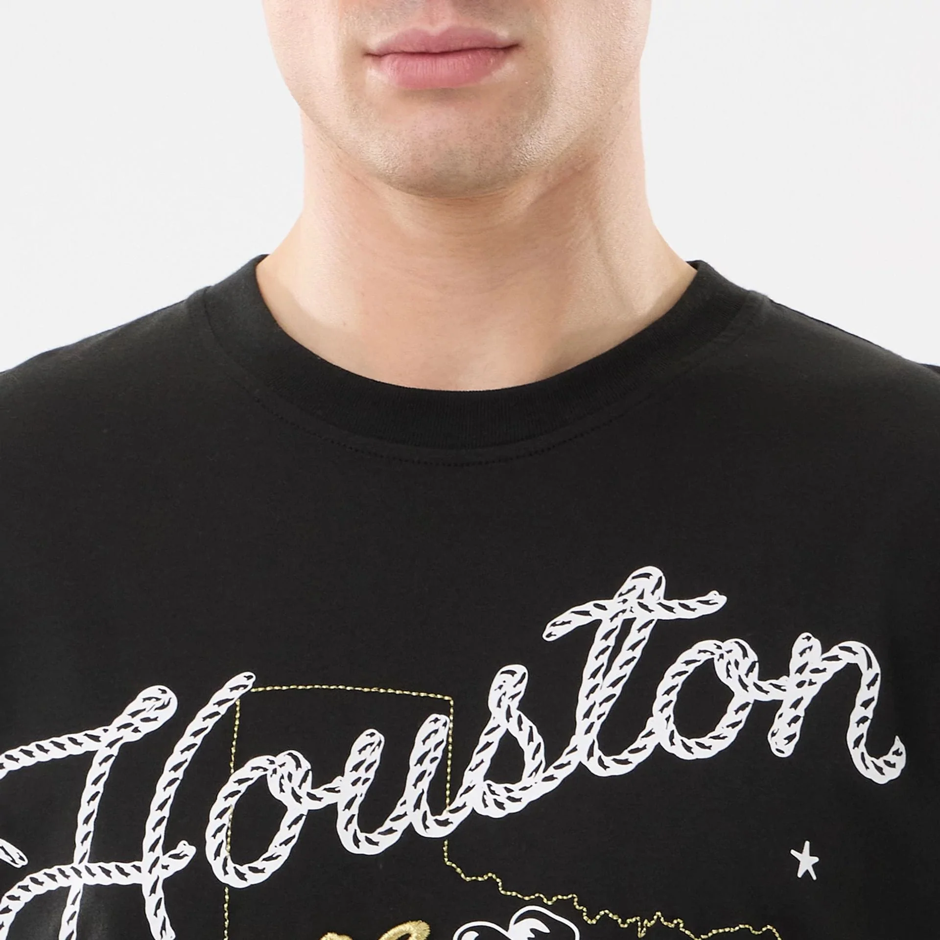 Houston Astros MLB Cowboy Graphic Black T-Shirt - Image 4