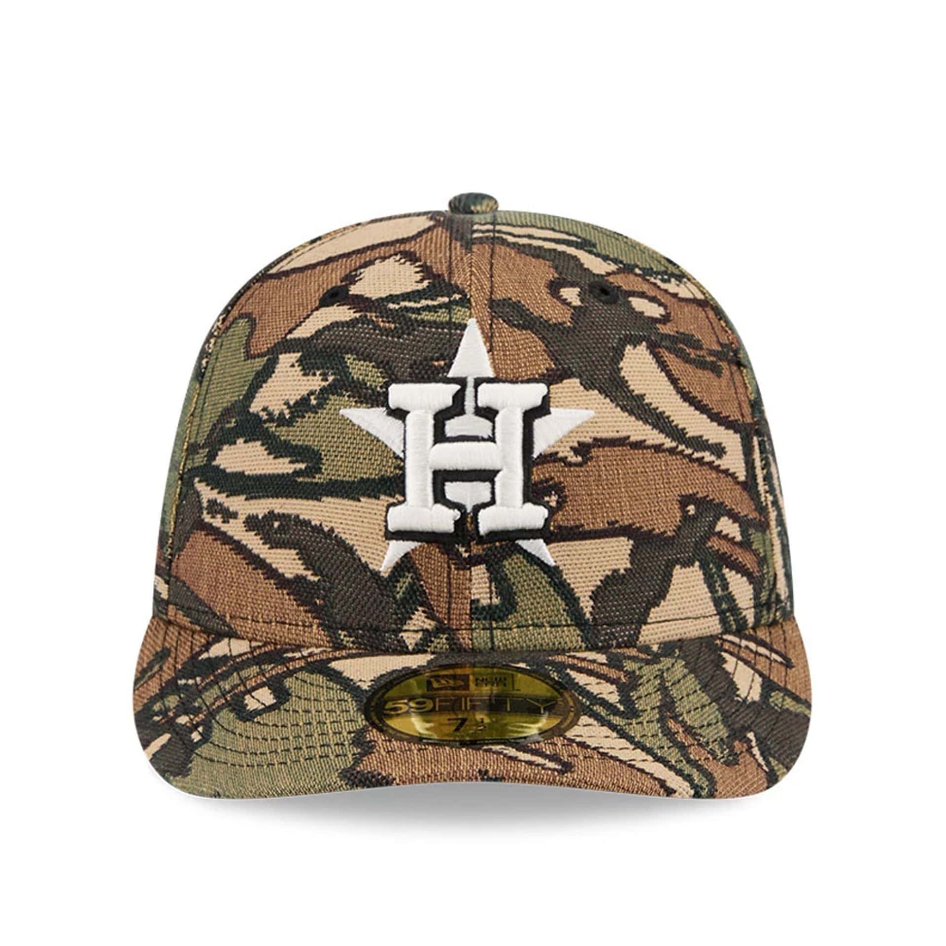 Houston Astros MLB Jacquard Camo 59FIFTY Fitted Cap - Image 3