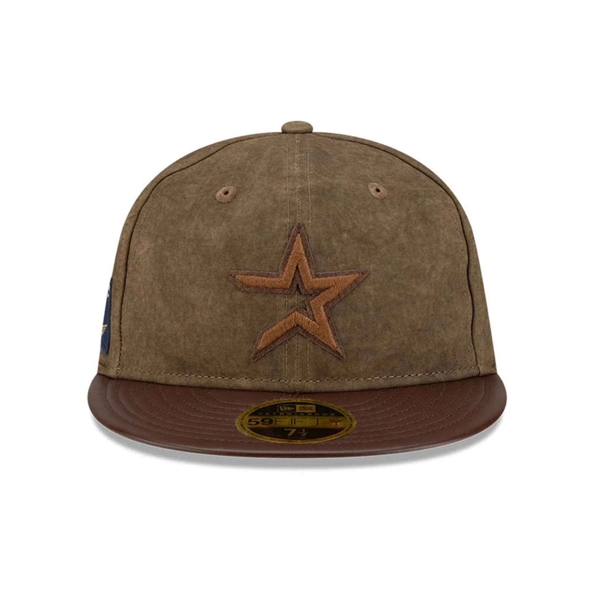 Houston Astros MLB Open Brown Retro Crown 59FIFTY Fitted Cap - Image 3