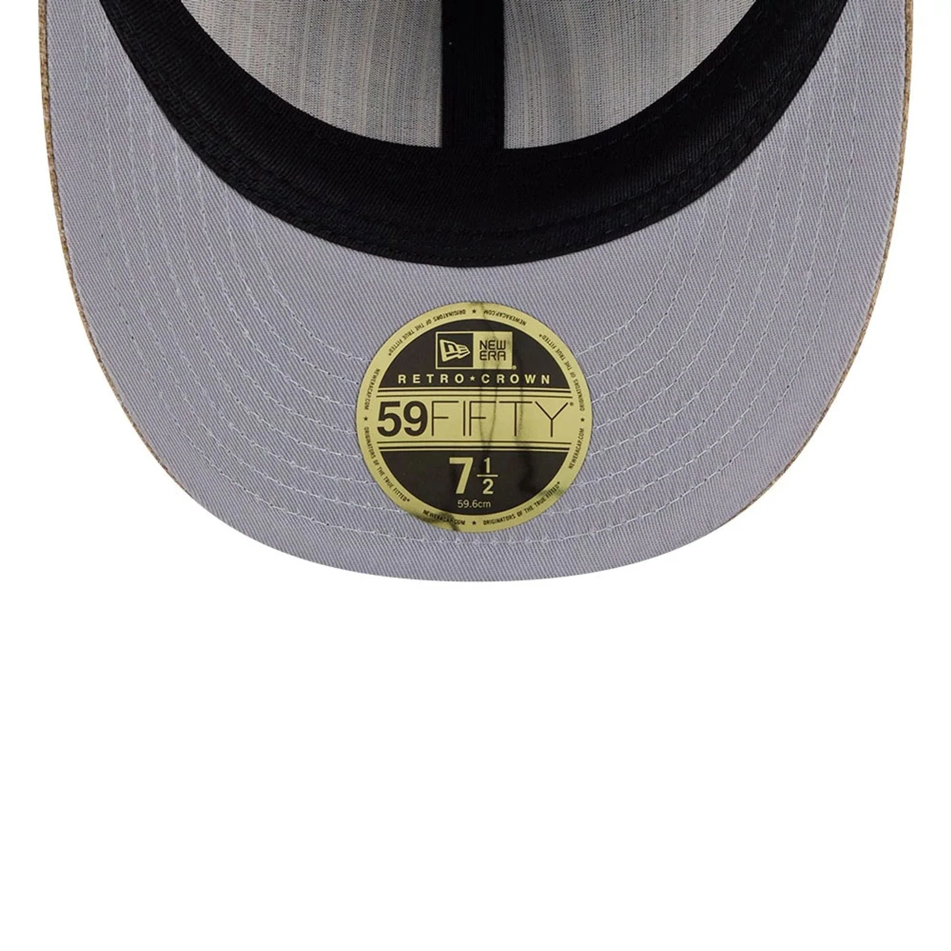 Houston Astros MLB Vintage Tweed Open Blue Retro Crown 59FIFTY Fitted Cap - Image 2