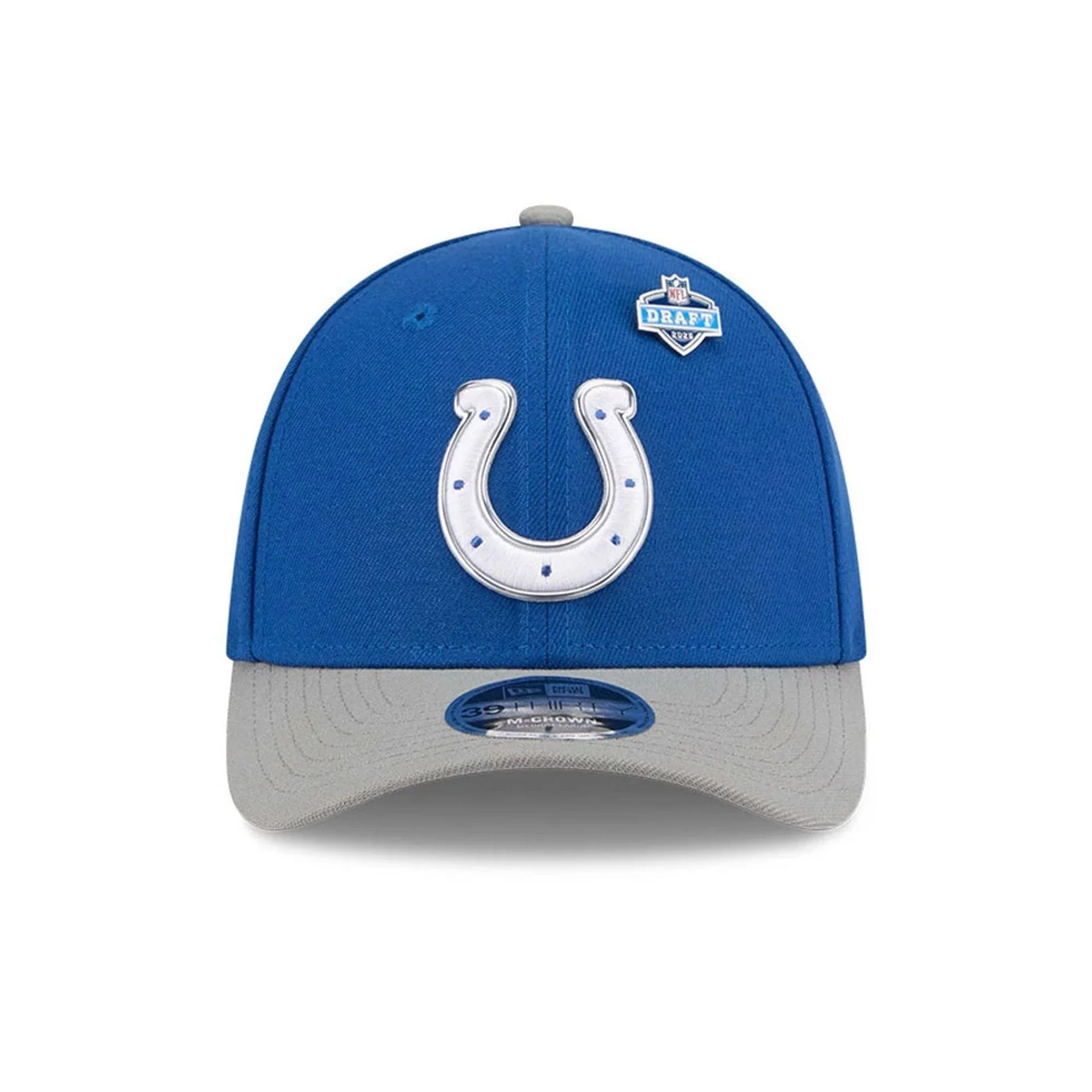 Indianapolis Colts NFL Draft 2026 Blue 39THIRTY M-Crown Stretch Fit Cap - Image 3