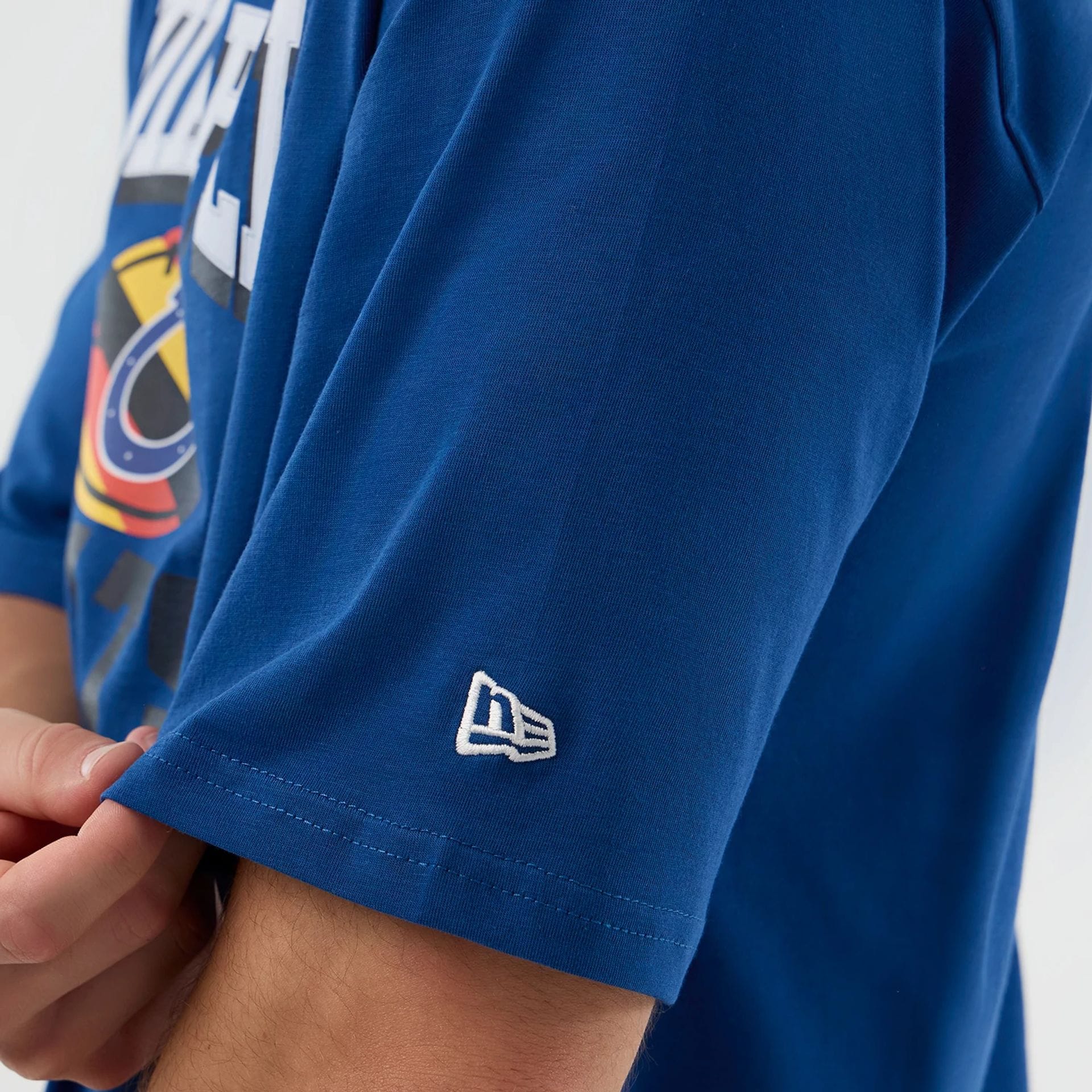 Indianapolis Colts NFL International Series Games Blue Oversized T-Shirt - Image 4