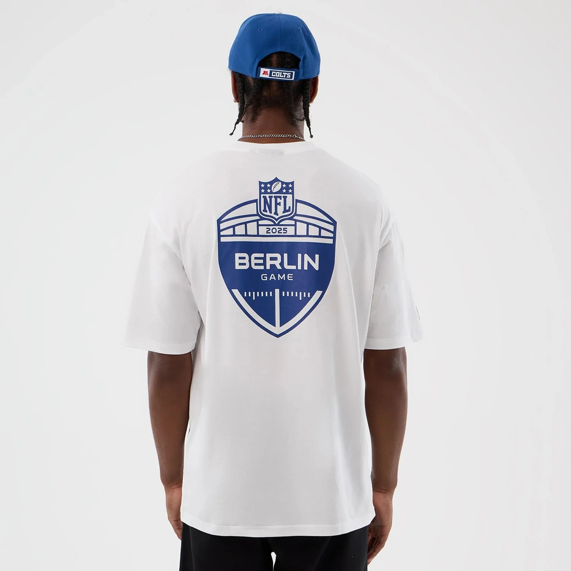 Indianapolis Colts NFL International Series Games White Oversized T-Shirt - Image 2