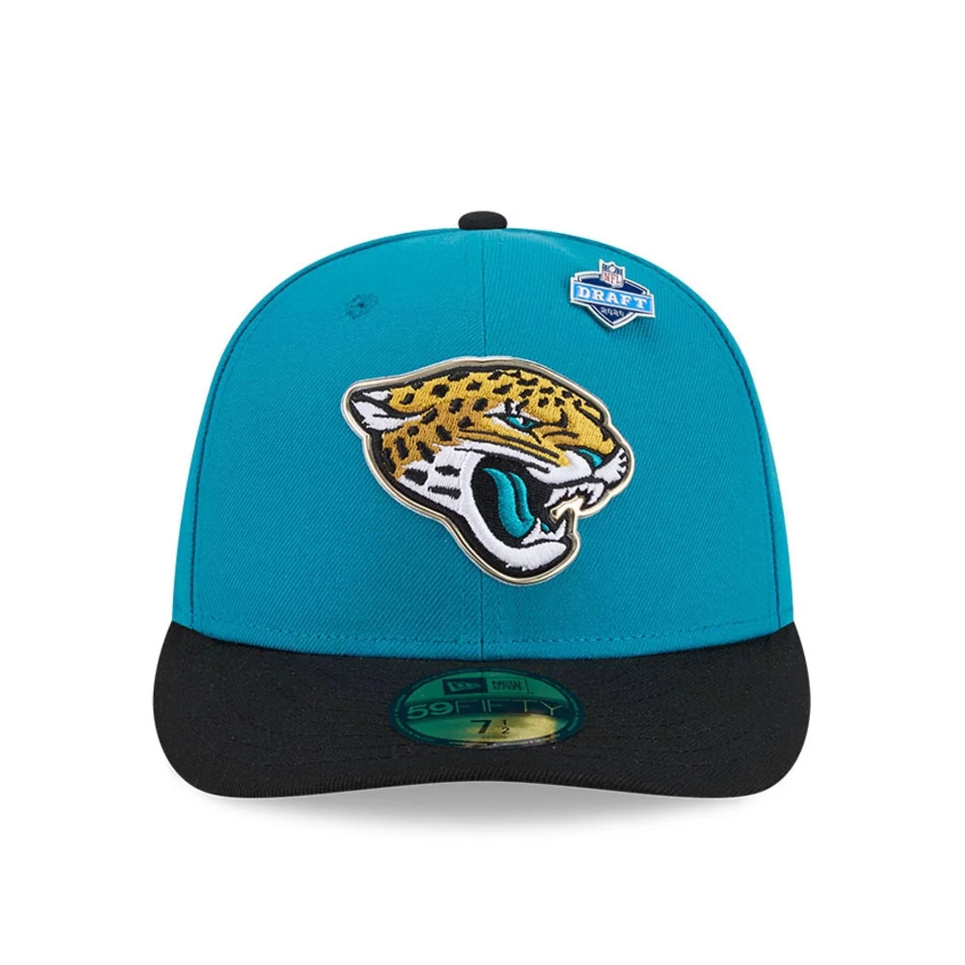 Jacksonville Jaguars NFL Draft 2026 Turquoise 59FIFTY Fitted Cap - Image 3