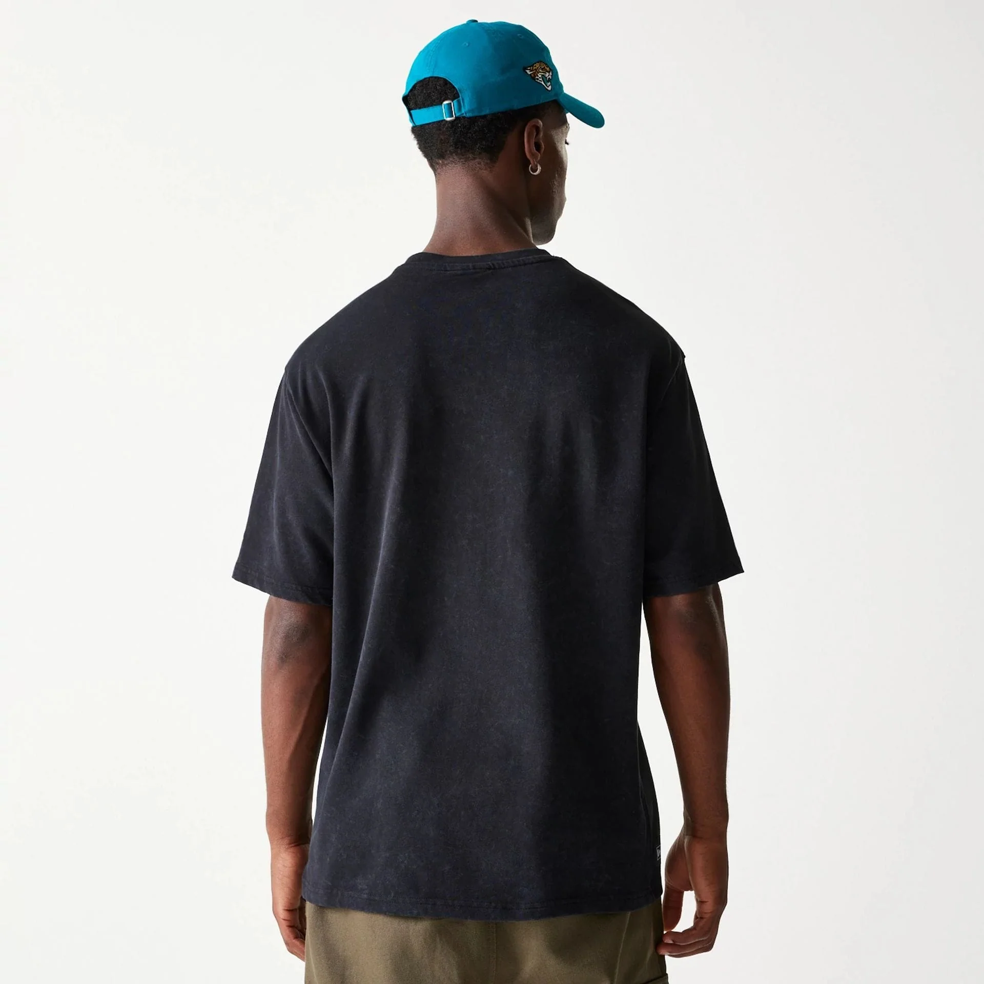 Jacksonville Jaguars NFL Games Premium Apparel Black Oversized T-Shirt - Image 7