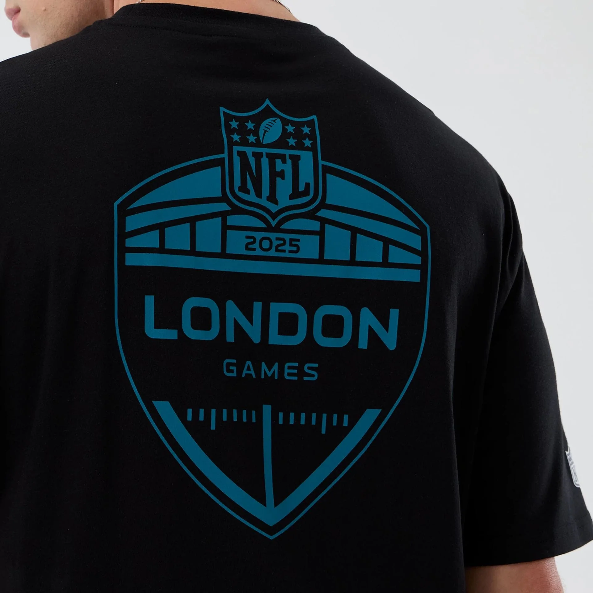 Jacksonville Jaguars NFL International Series Games Black Oversized T-Shirt - Image 4