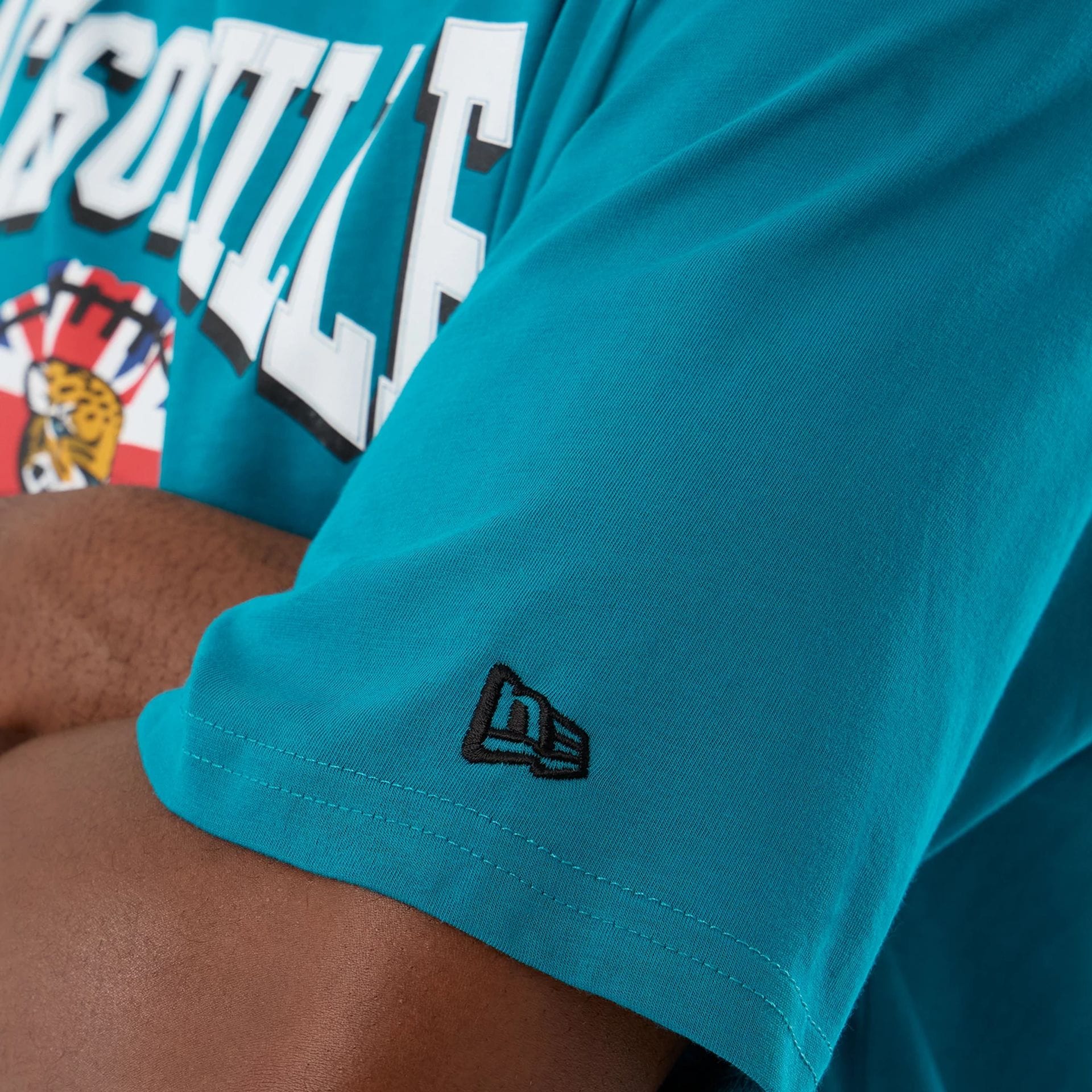 Jacksonville Jaguars NFL International Series Games Turquoise Oversized T-Shirt - Image 4