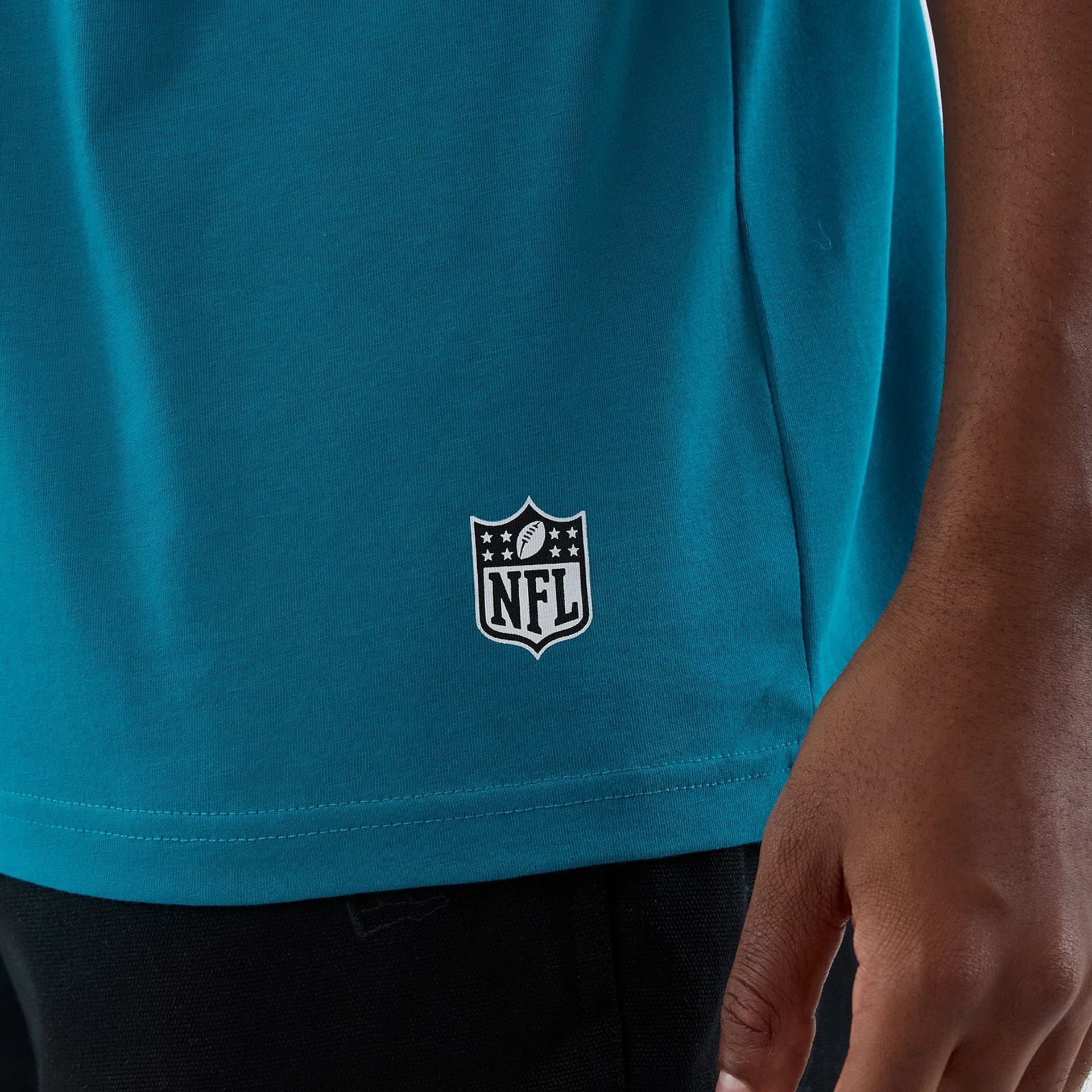 Jacksonville Jaguars NFL International Series Games Turquoise Oversized T-Shirt - Image 5