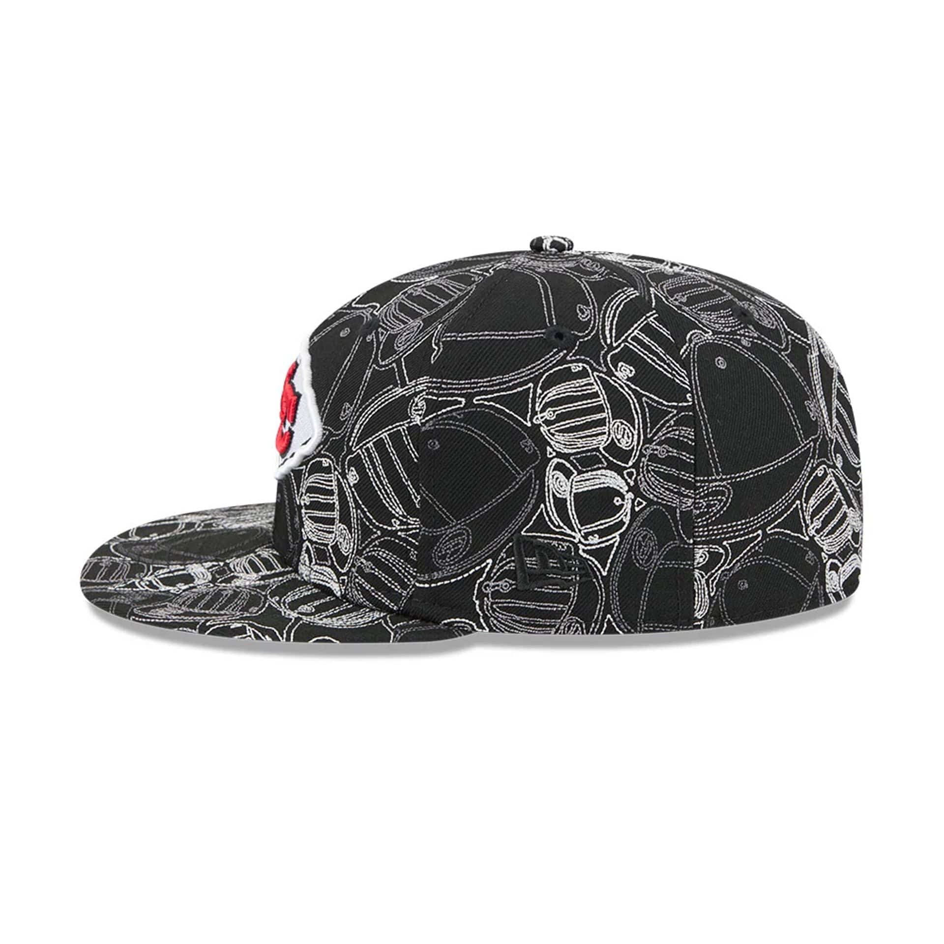 Kansas City Chiefs NFL Cap Scramble Black 59FIFTY Fitted Cap - Image 7