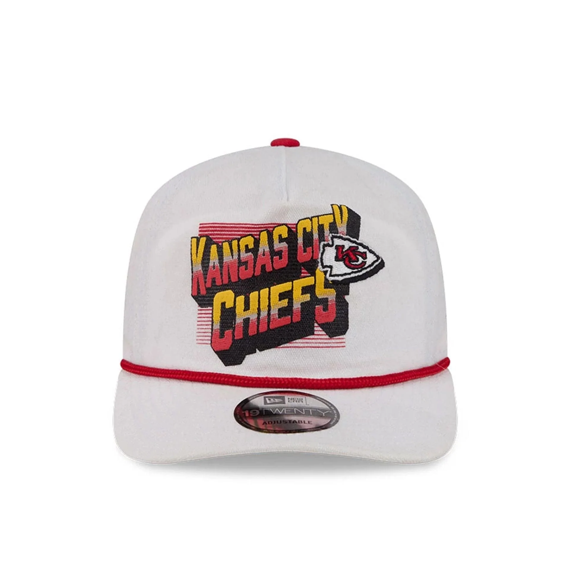 Kansas City Chiefs NFL Duck Cloth White 19TWENTY Adjustable Cap - Image 3