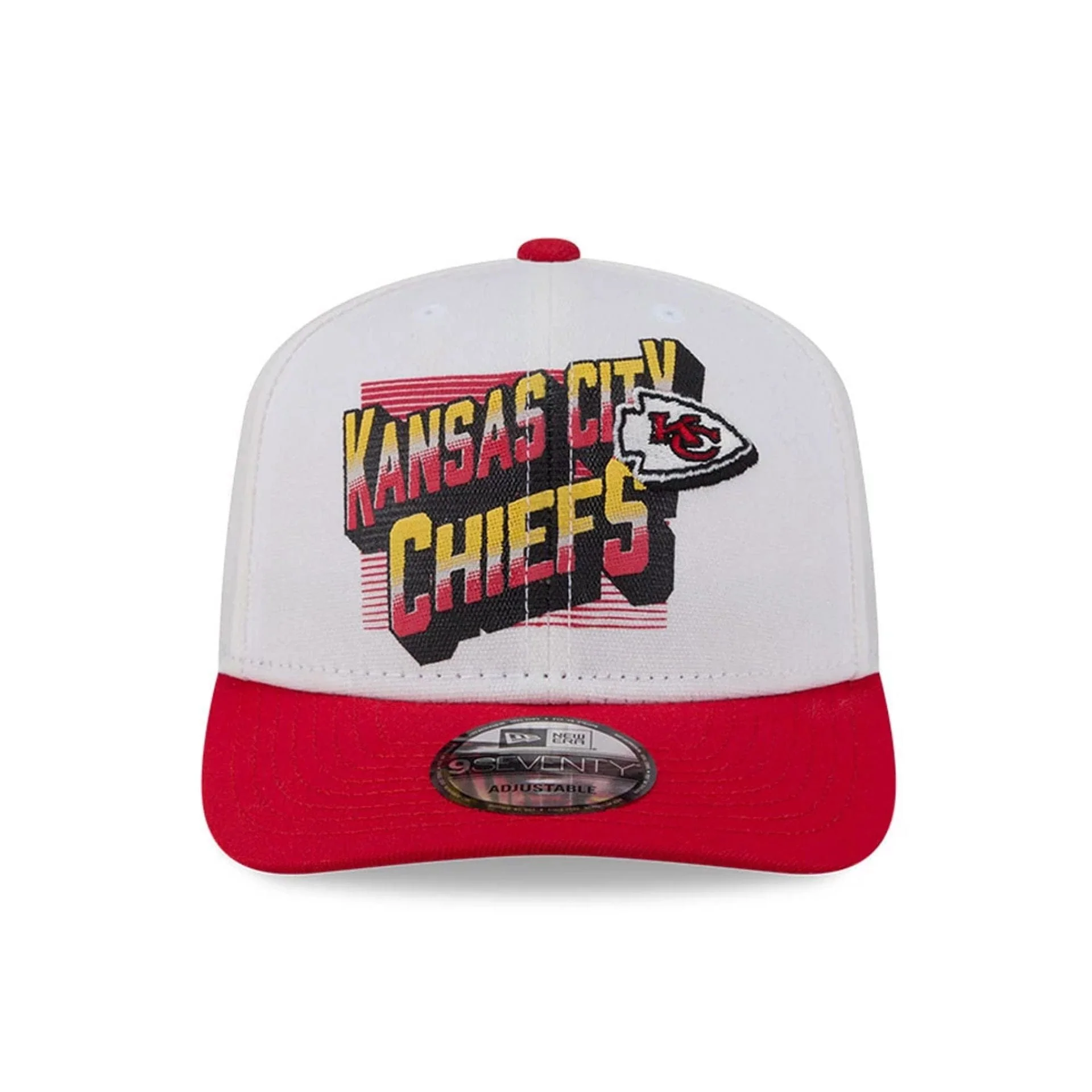 Kansas City Chiefs NFL Duck Cloth White 9SEVENTY Stretch Snap Cap - Image 3