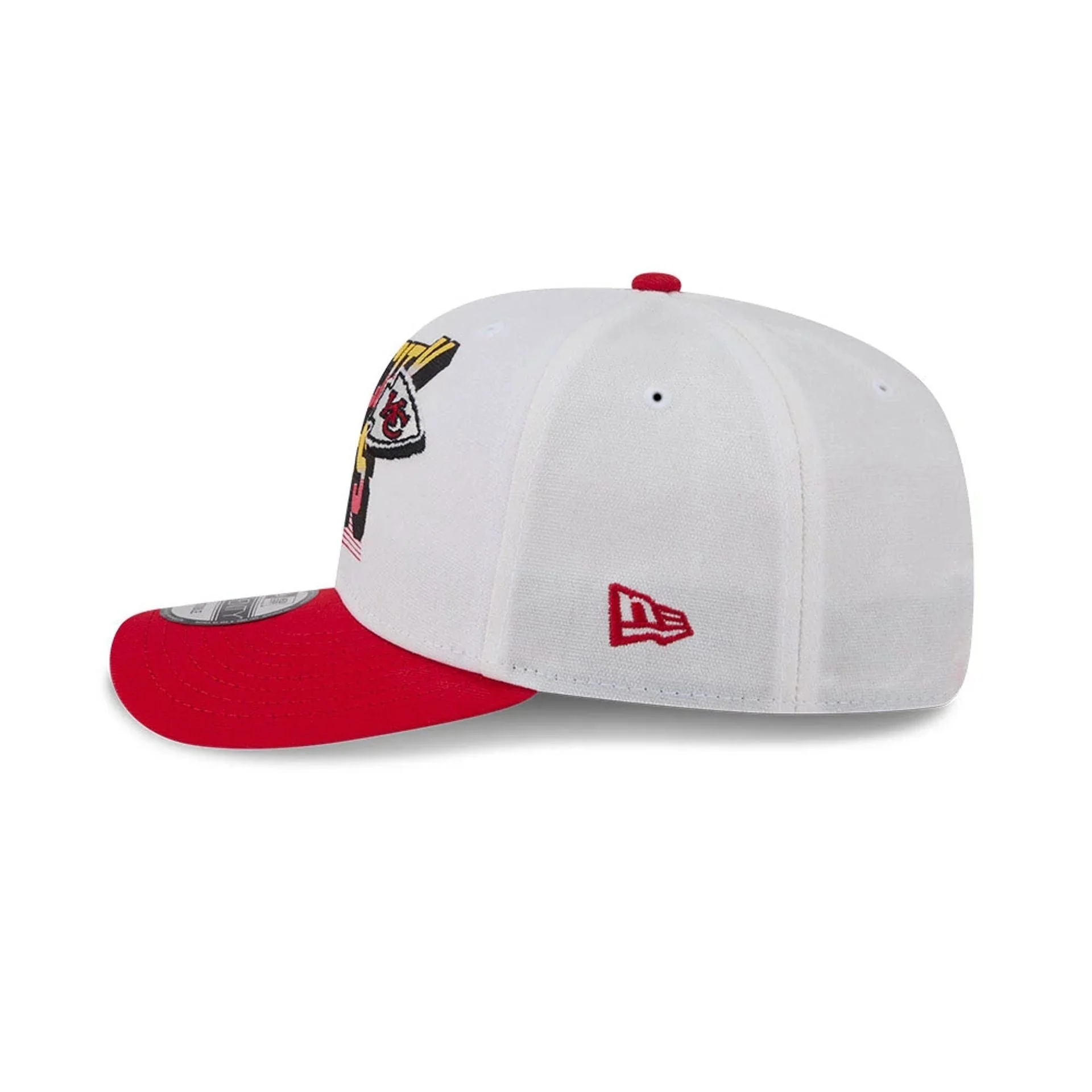 Kansas City Chiefs NFL Duck Cloth White 9SEVENTY Stretch Snap Cap - Image 5