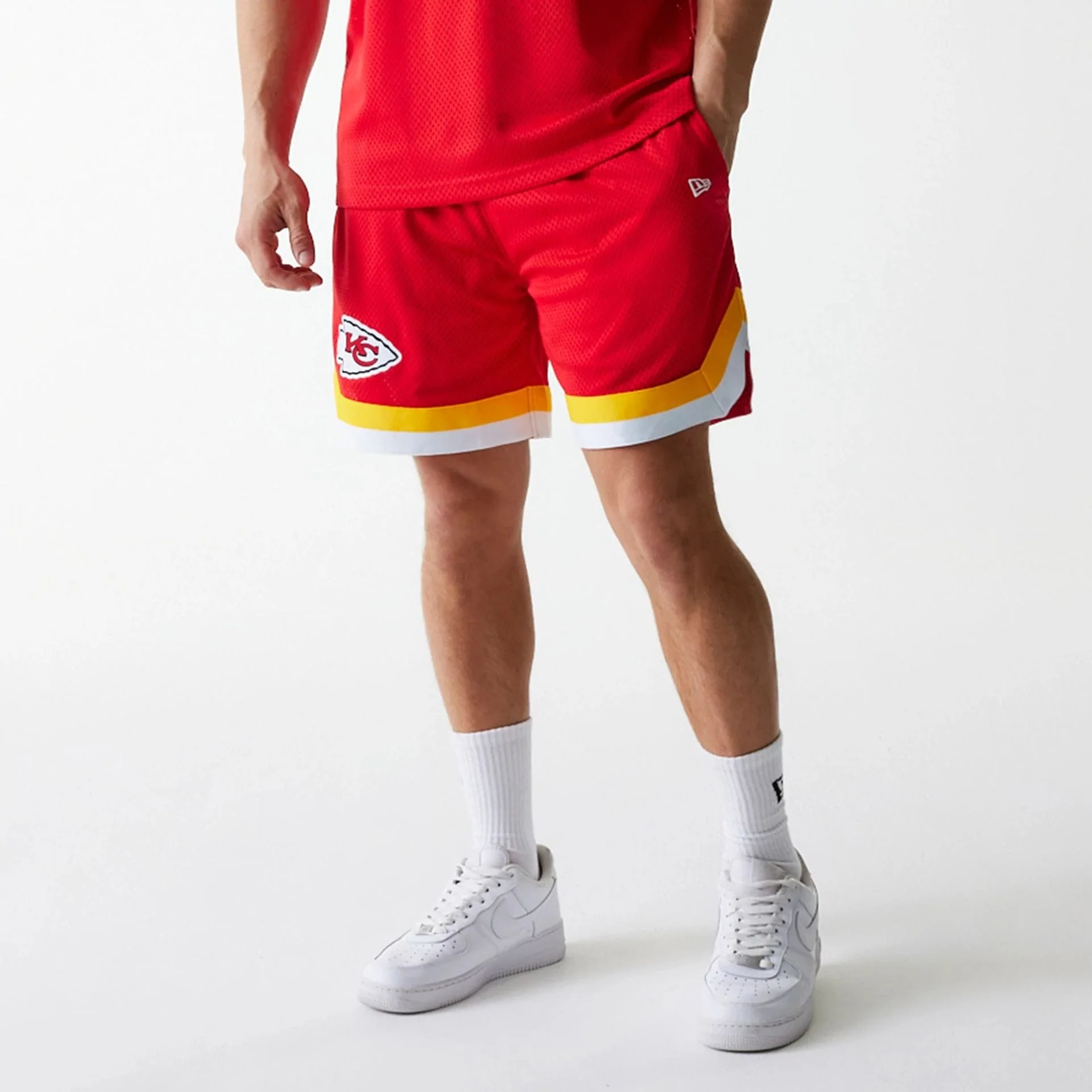 Kansas City Chiefs NFL Mesh Red Shorts - Image 8