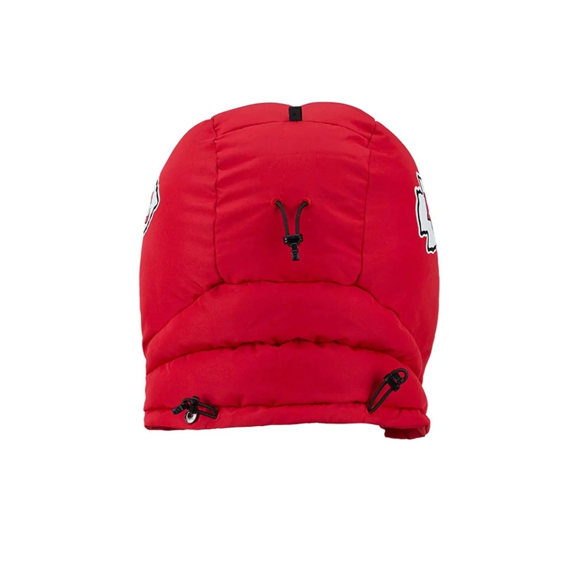 Kansas City Chiefs NFL Puffer Helmet Red Trapper Hat - Image 5