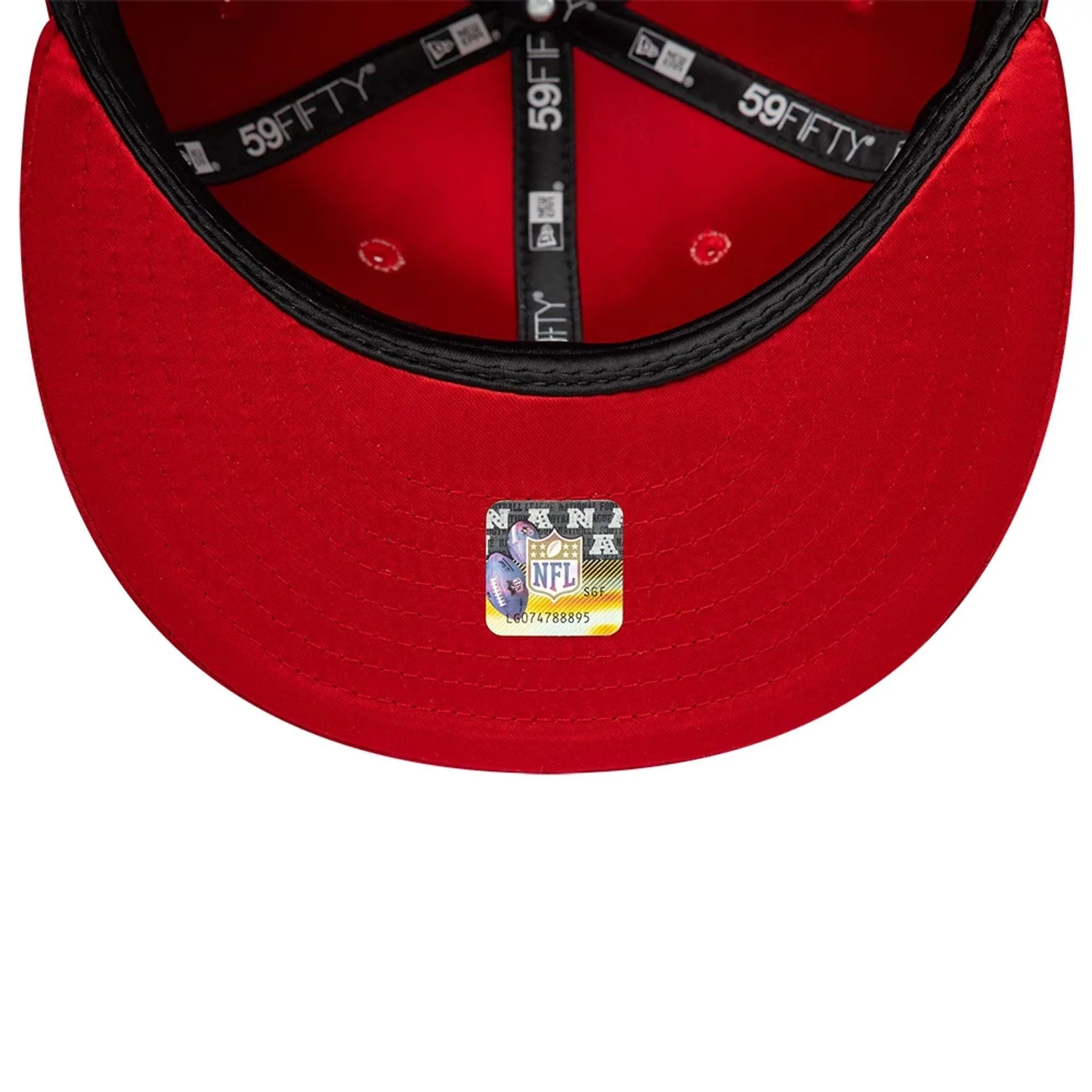 Kansas City Chiefs NFL Satin Red 59FIFTY Fitted Cap - Image 7