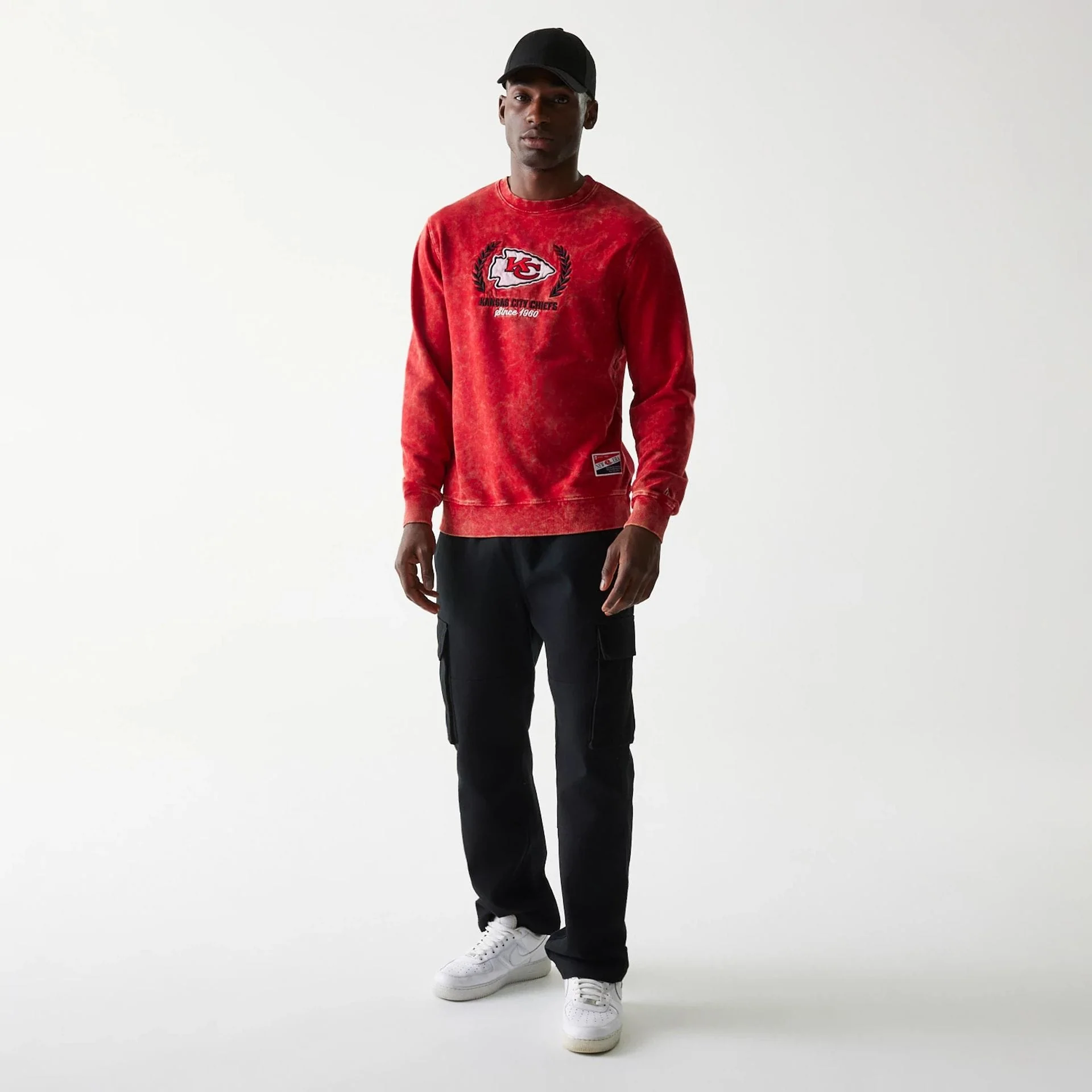 Kansas City Chiefs NFL Throwback Red Crew Neck Sweater - Image 6