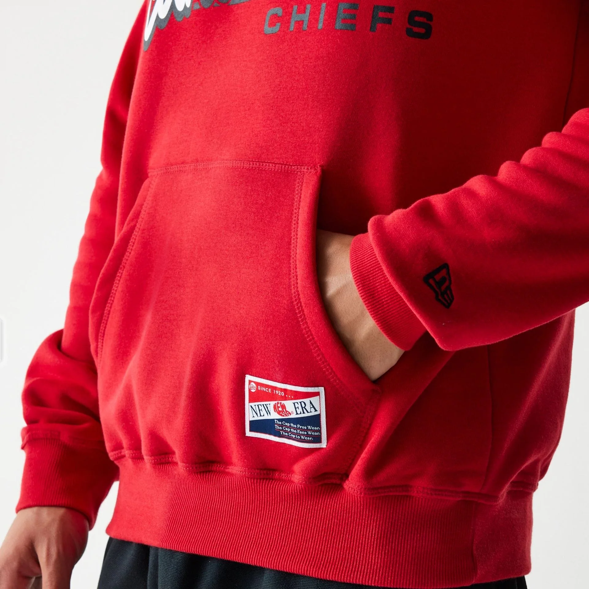 Kansas City Chiefs NFL Throwback Red Pullover Hoodie - Image 4