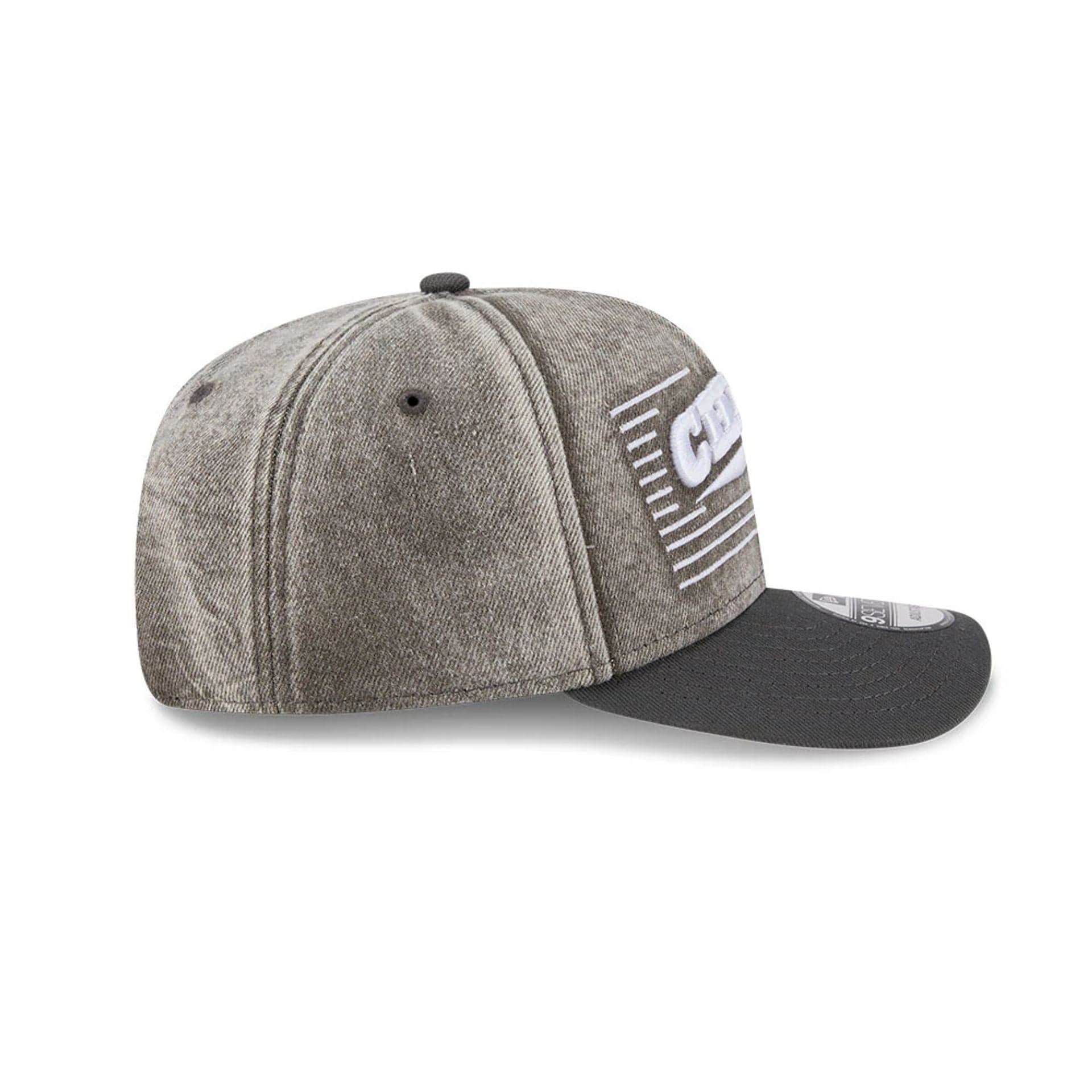 Kansas City Chiefs NFL Washed Denim Dark Grey 9SEVENTY Stretch Snap Cap - Image 5