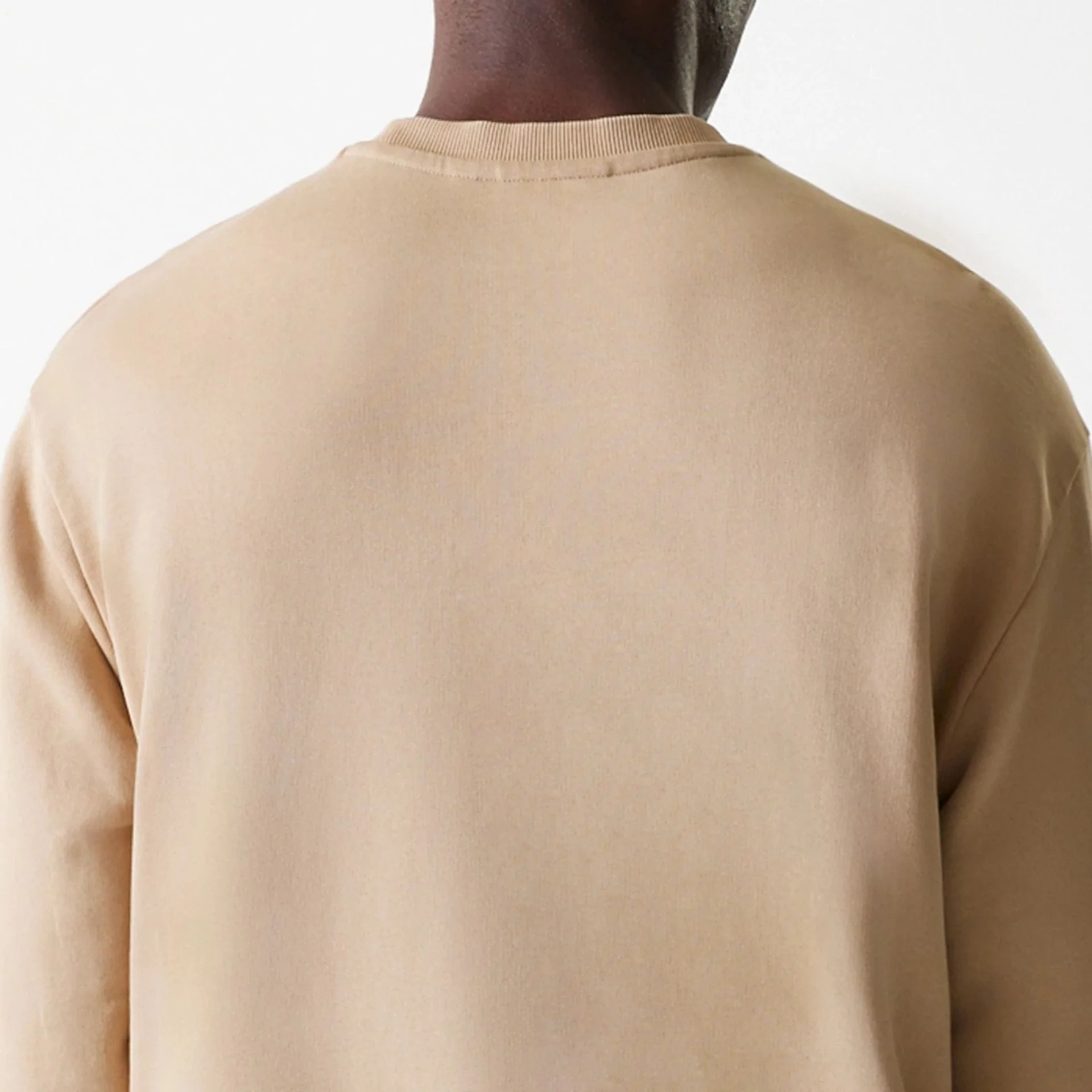 Kansas City Chiefs NFL Washed Super Bowl Beige Oversized Crew Neck Sweater - Image 7