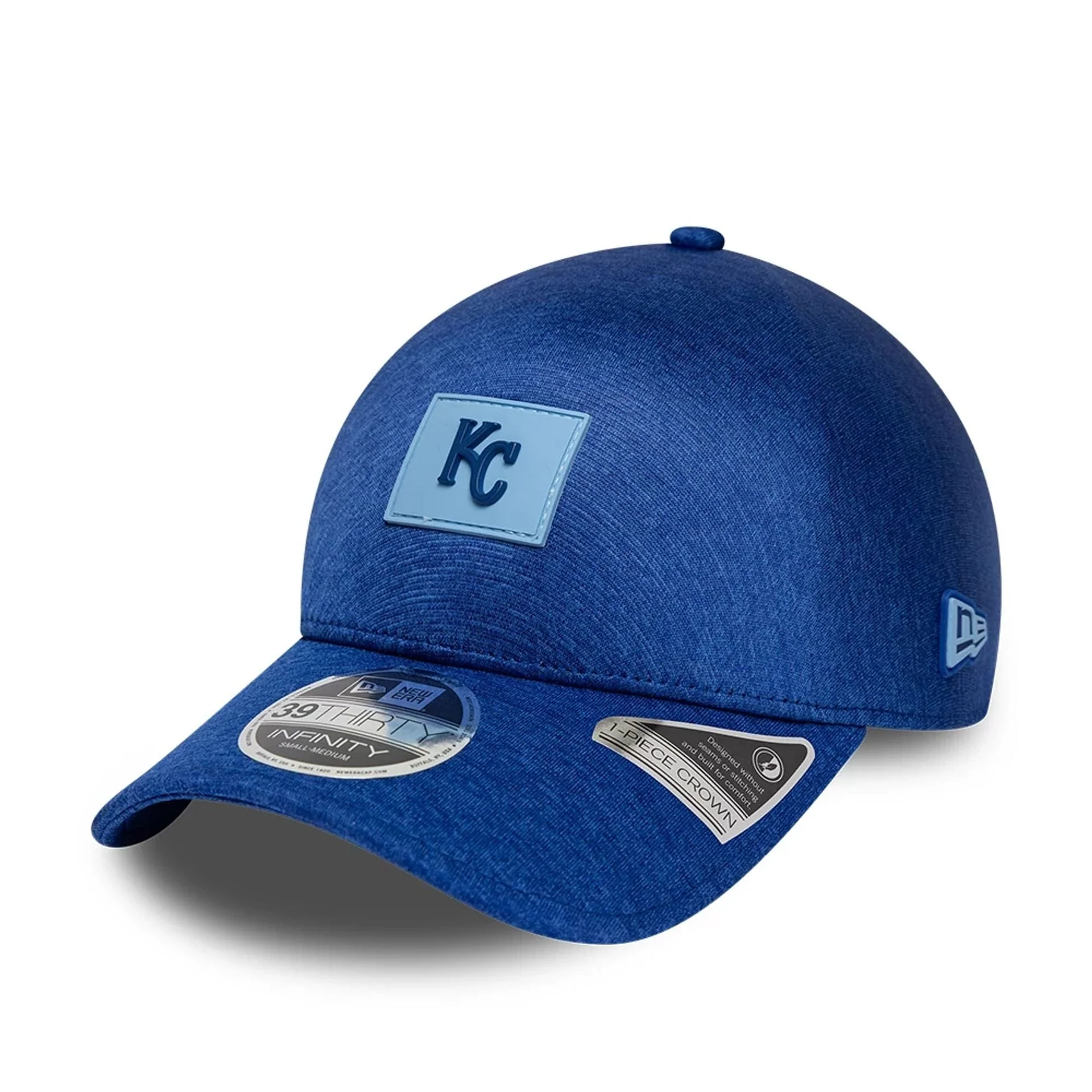 Kansas City Royals MLB Clubhouse Blue 39THIRTY Infinity Stretch Fit Cap - Image 3