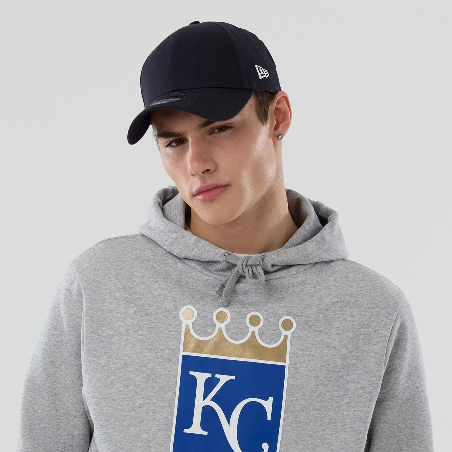 Kansas City Royals MLB Grey Pullover Hoodie - Image 6