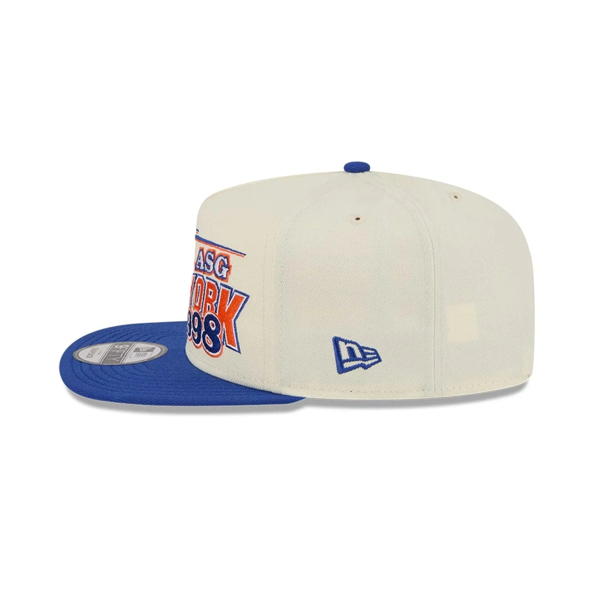 Knicks NBA Hardwood Classic ASG White 9FIFTY A-Frame Snapback Adjustable Cap - Image 6