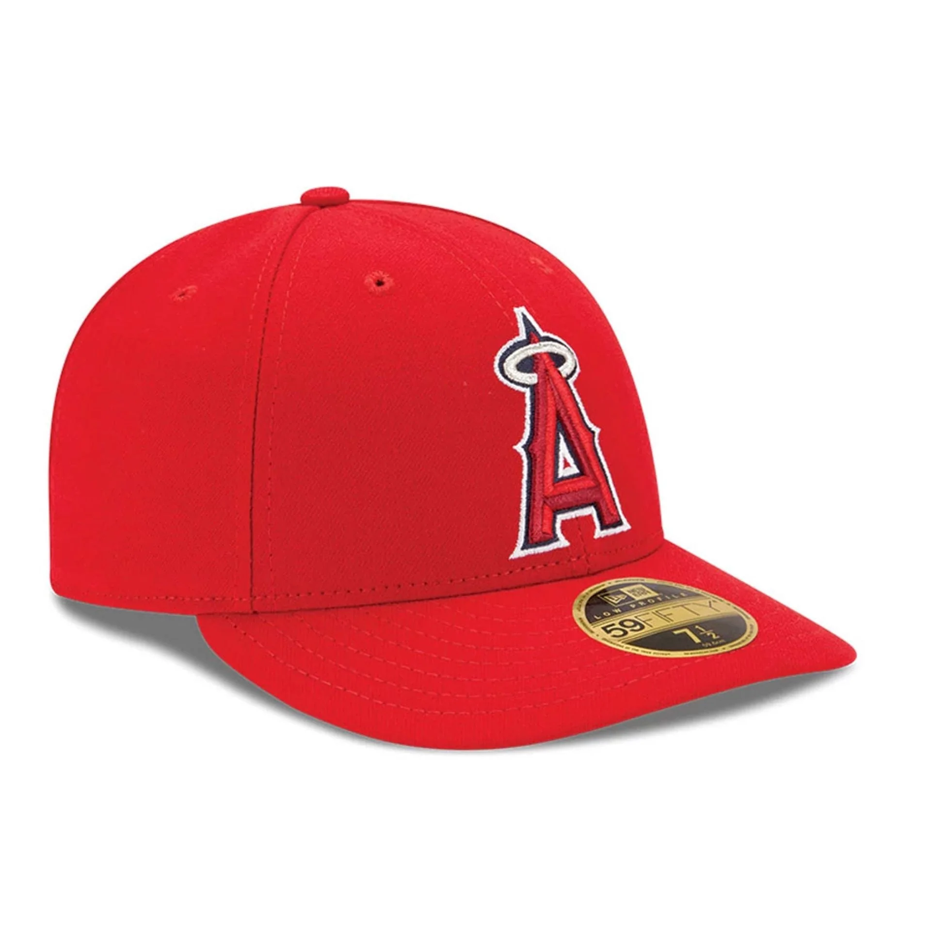 LA Angels Authentic Collection Red Low Profile 59FIFTY Fitted Cap - Image 3