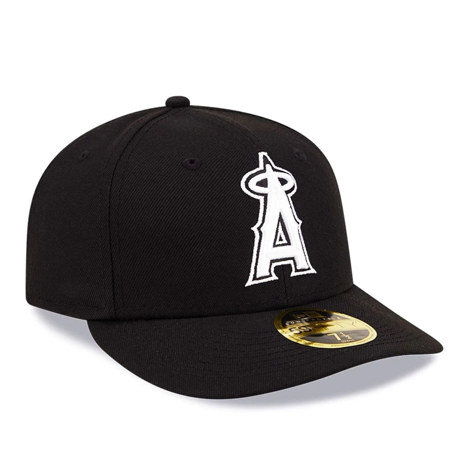 LA Angels MLB Black Low Profile 59FIFTY Fitted Cap - Image 4