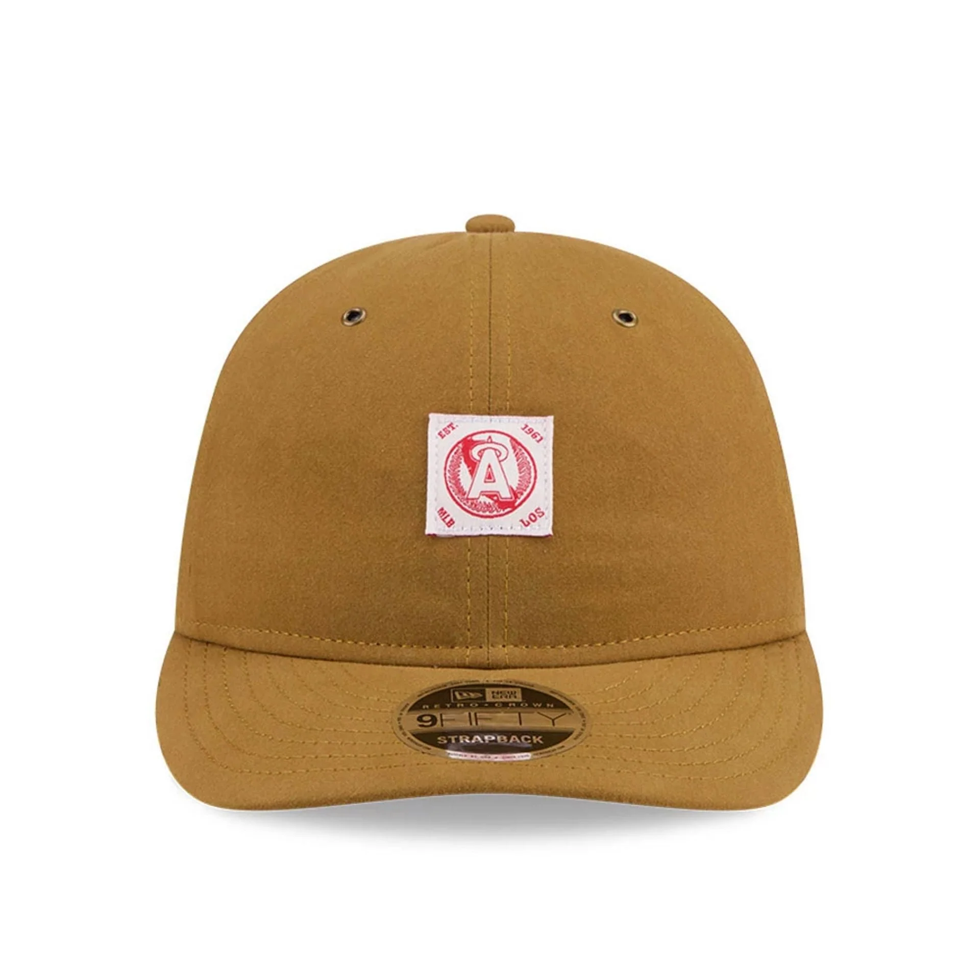 LA Angels MLB Brushed Dark Beige Retro Crown 9FIFTY Adjustable Cap - Image 3