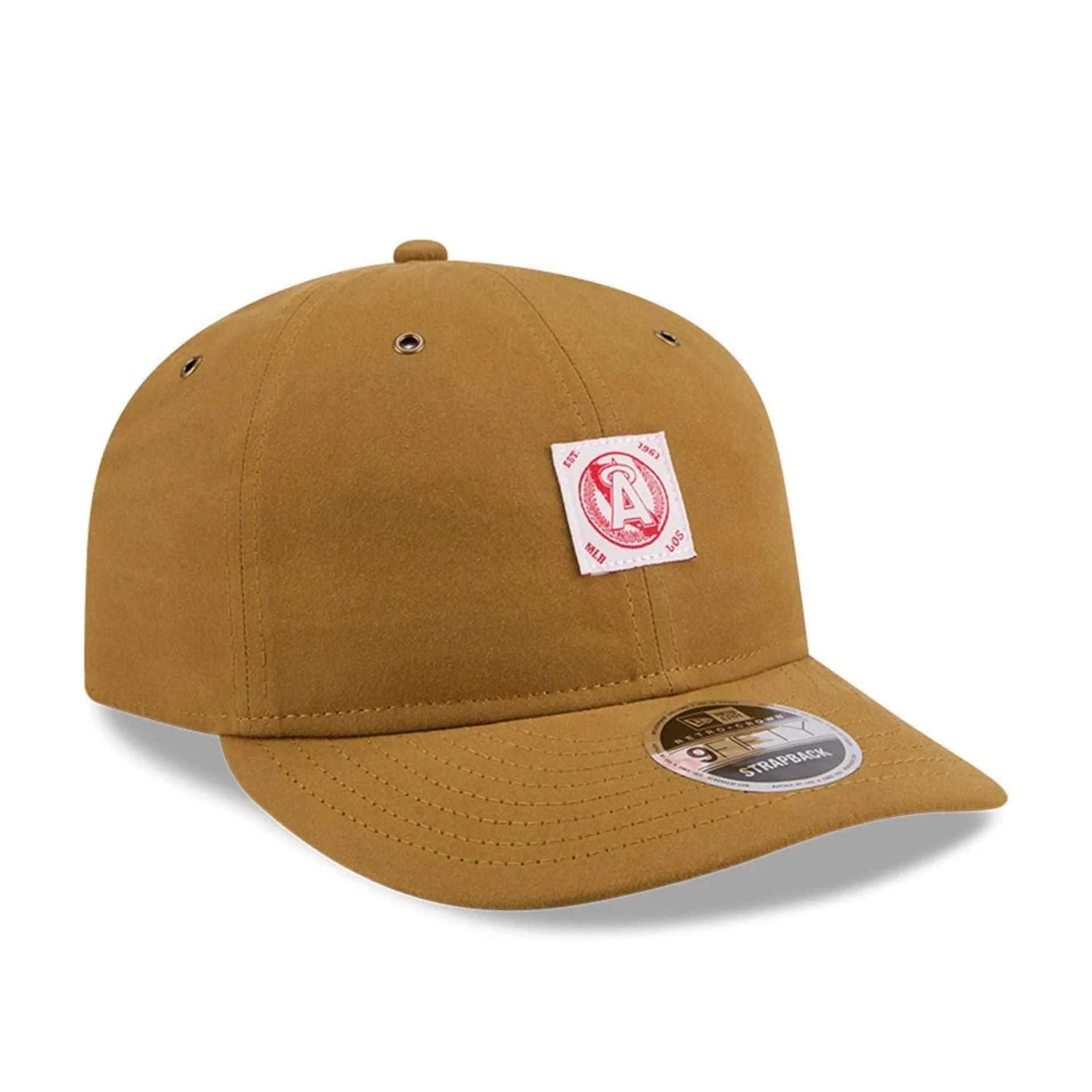 LA Angels MLB Brushed Dark Beige Retro Crown 9FIFTY Adjustable Cap - Image 4